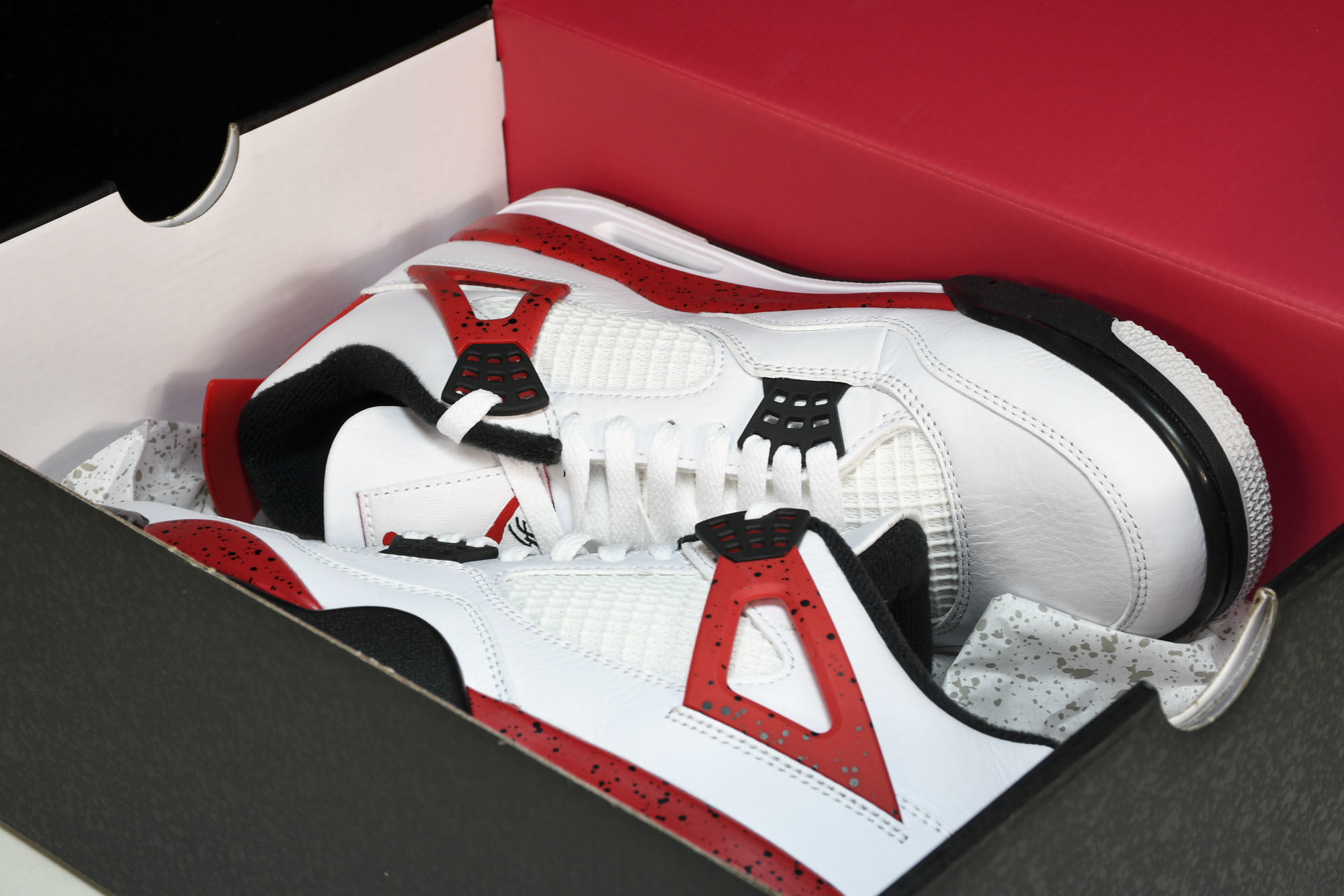 纯原原版 Air Jordan 4“Neutral Grey”白黑红 DH6927-161 #YZ001-1 40 40