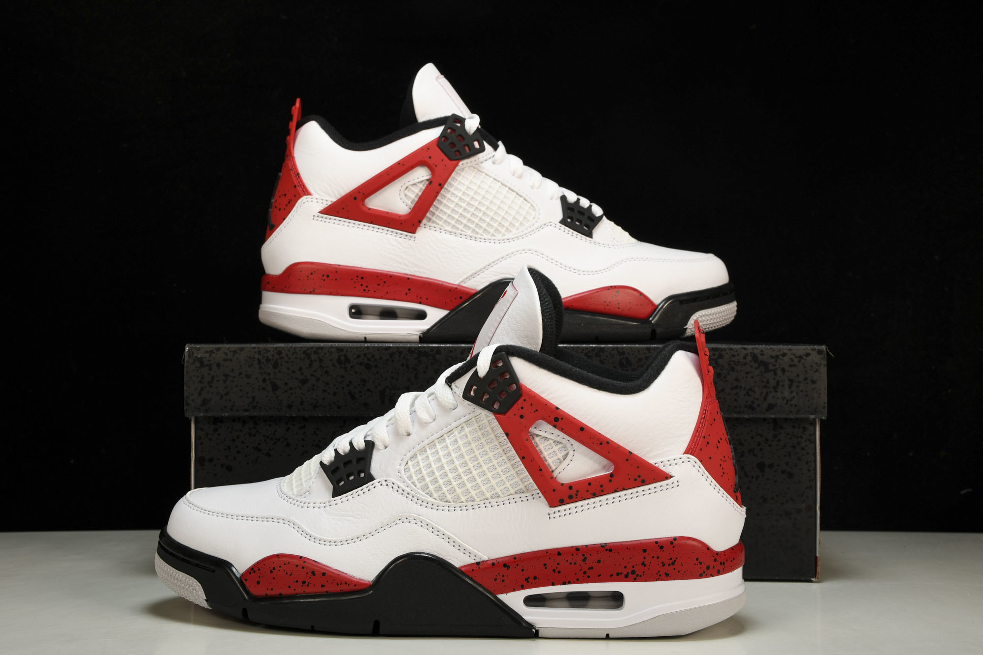 纯原原版 Air Jordan 4“Neutral Grey”白黑红 DH6927-161 #YZ001-1 40 40