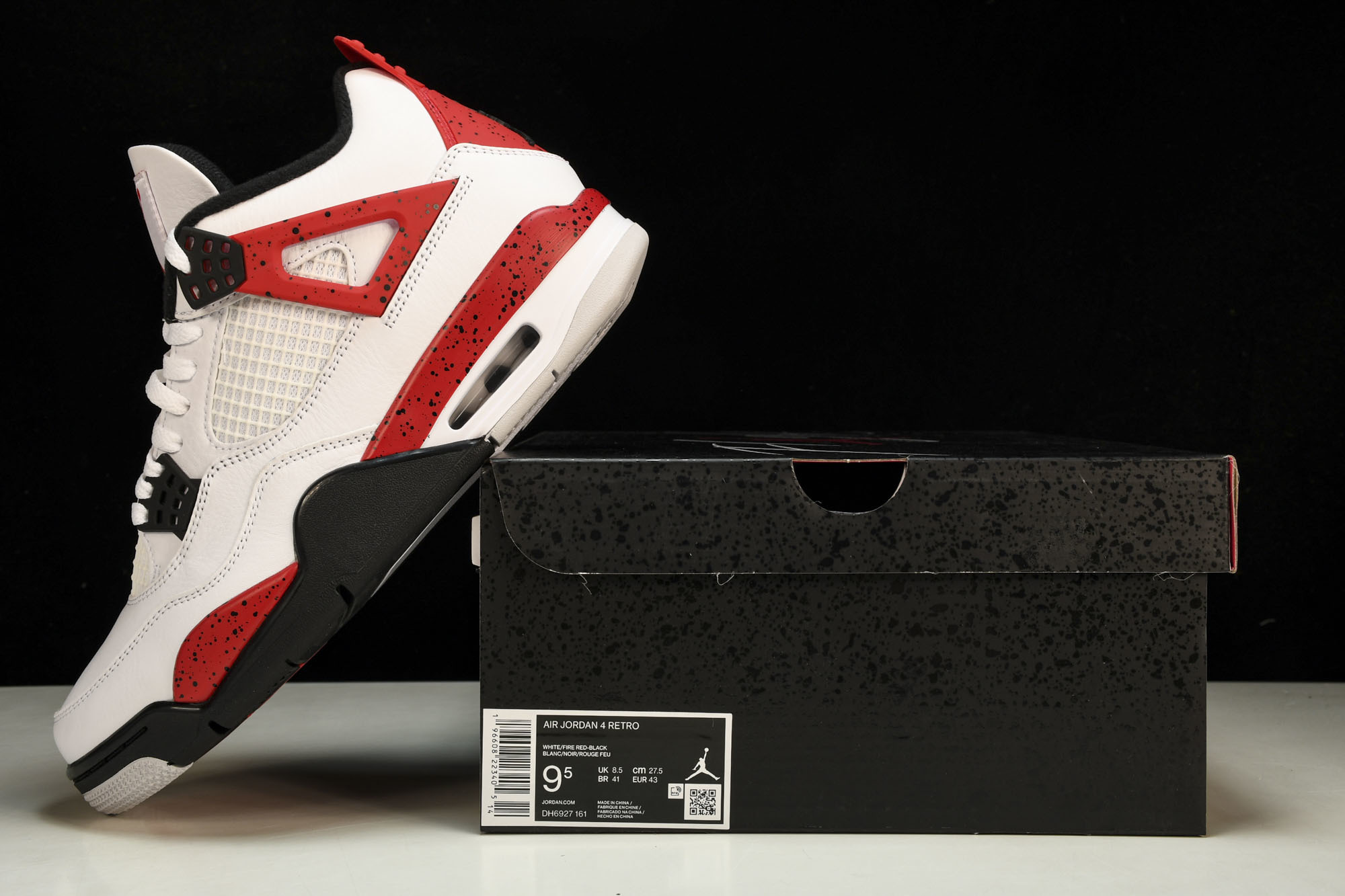 纯原原版 Air Jordan 4“Neutral Grey”白黑红 DH6927-161 #YZ001-1 40 40