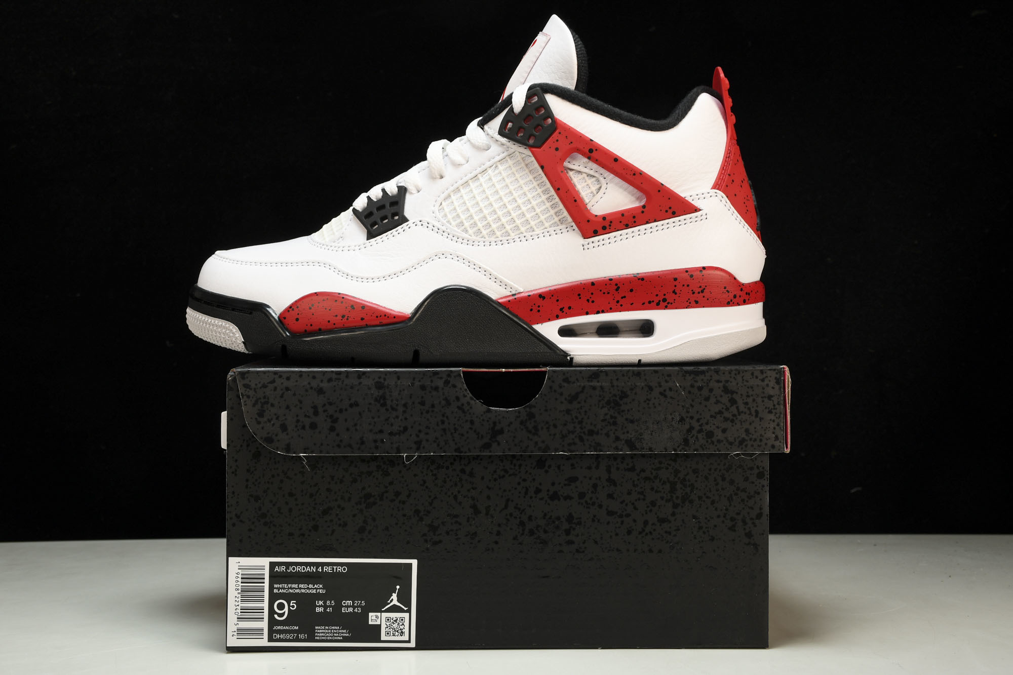 纯原原版 Air Jordan 4“Neutral Grey”白黑红 DH6927-161 #YZ001-1 40 40