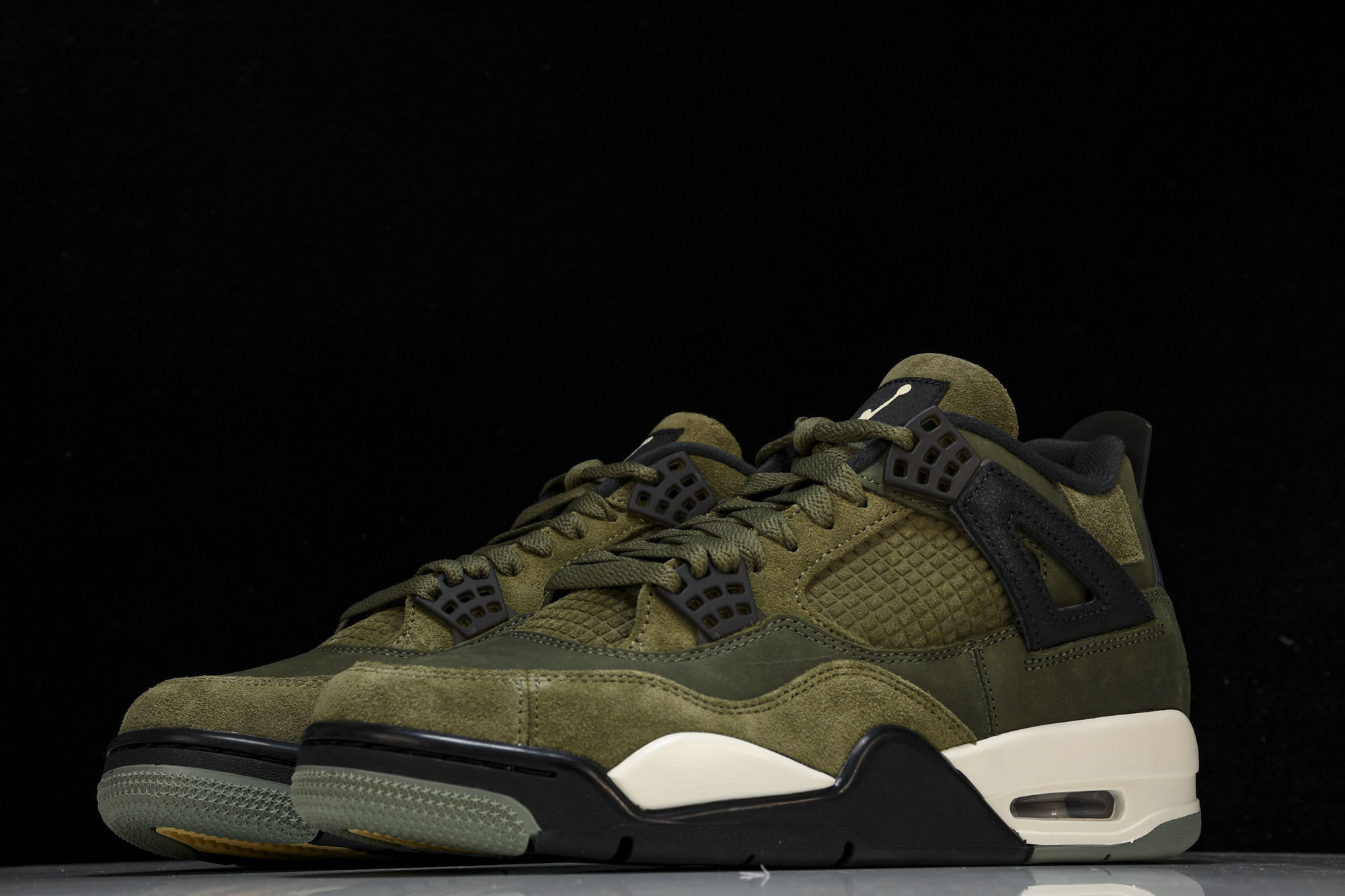 纯原原版 Air Jordan 4“Olive Canvas”军绿 FB9927-200 #YZ001-1 40 40. 纯原原版 Air Jordan 4“Olive Canvas”军绿 FB9927-200 #YZ001-1 40 40.