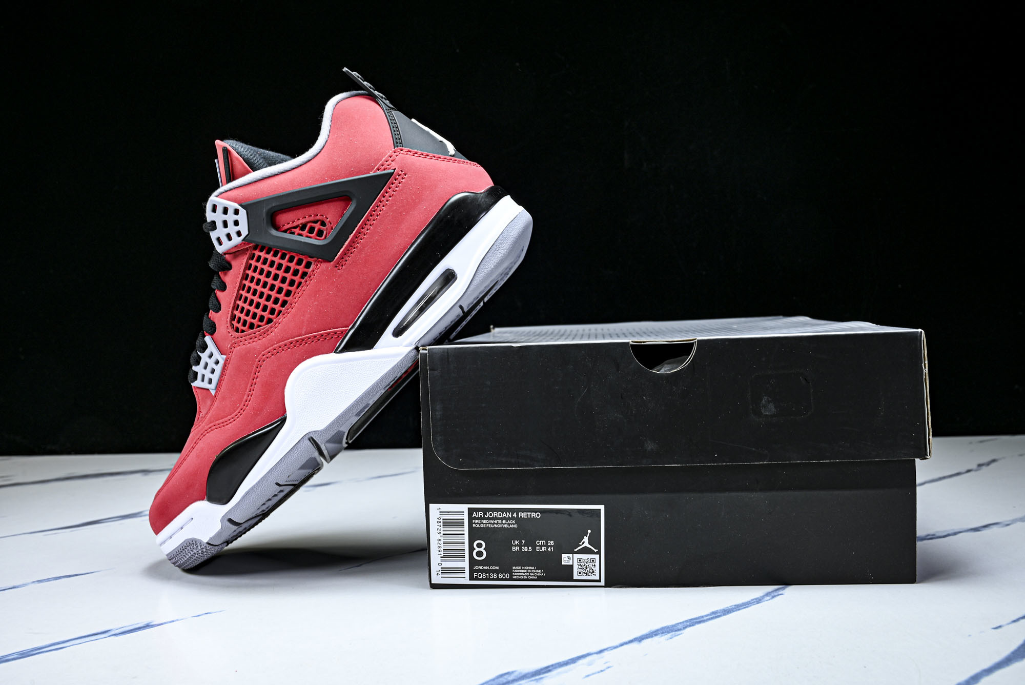 纯原原版 Air Jordan 4“Toro Bravo”公牛红复刻 FQ8138-600 #YZ001-1 40 40 纯原原版 Air Jordan 4“Toro Bravo”公牛红复刻 FQ8138-600 #YZ001-1 40 40