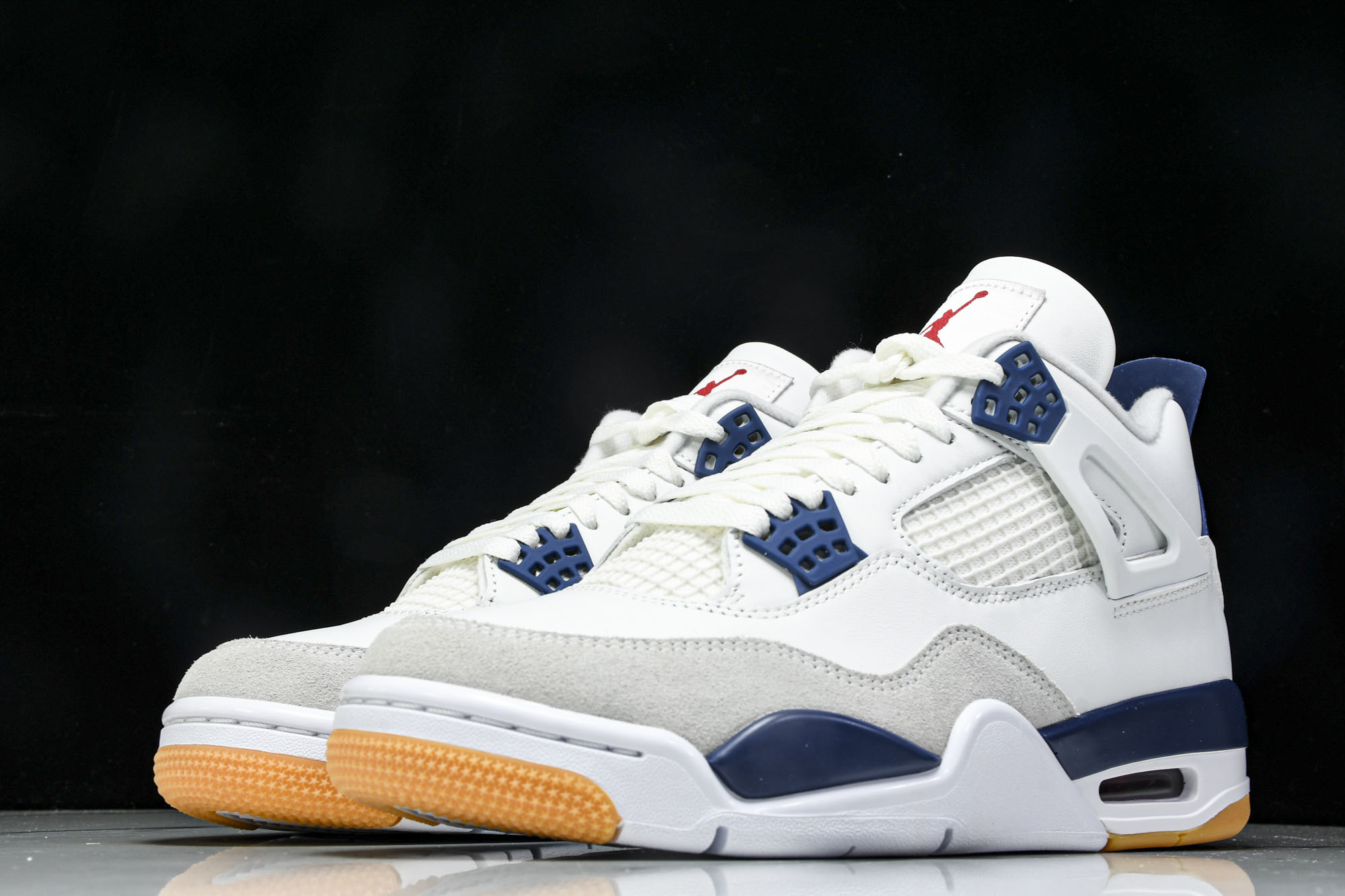 纯原原版 Nike SB x Air Jordan 4 “Navy”白蓝灰 DR5415-100 #YZ001-1 36