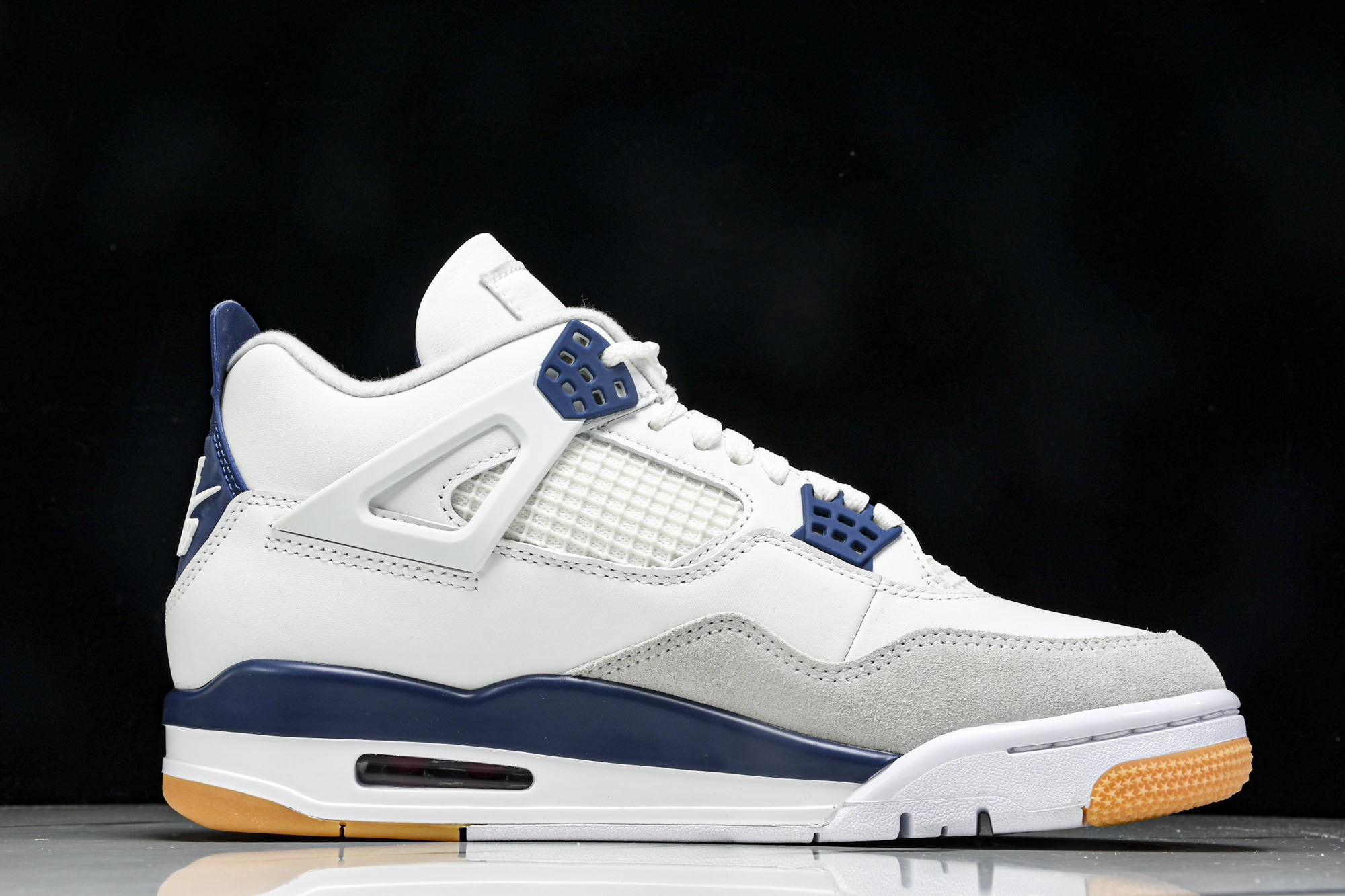 纯原原版 Nike SB x Air Jordan 4 “Navy”白蓝灰 DR5415-100 #YZ001-1 36