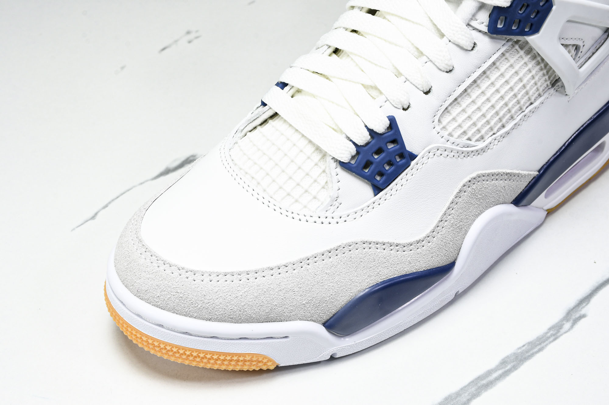 纯原原版 Nike SB x Air Jordan 4 “Navy”白蓝灰 DR5415-100 #YZ001-1 36