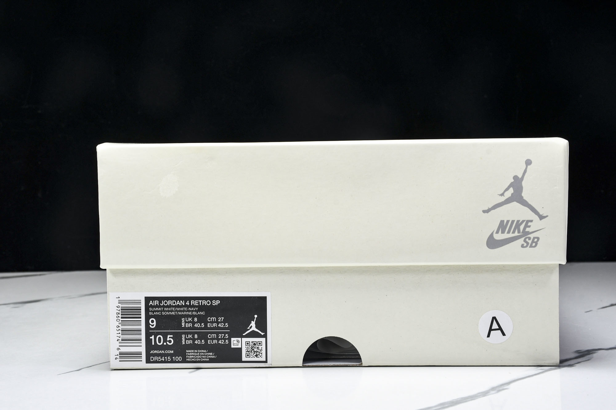 纯原原版 Nike SB x Air Jordan 4 “Navy”白蓝灰 DR5415-100 #YZ001-1 36