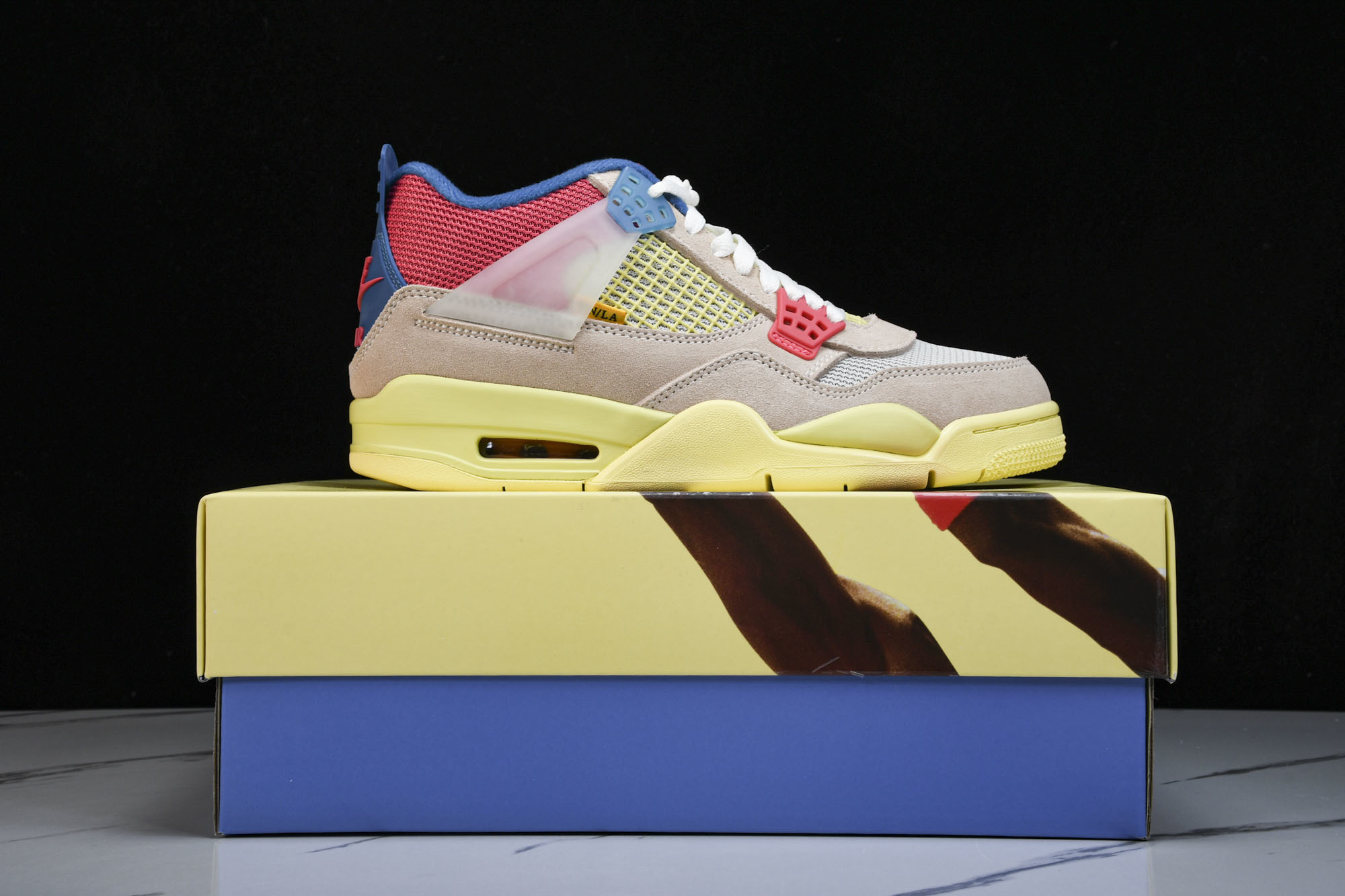 纯原原版 Union LA x Air Jordan 4 Retro SP“Guava Ice”粉红蓝 DC9533-8