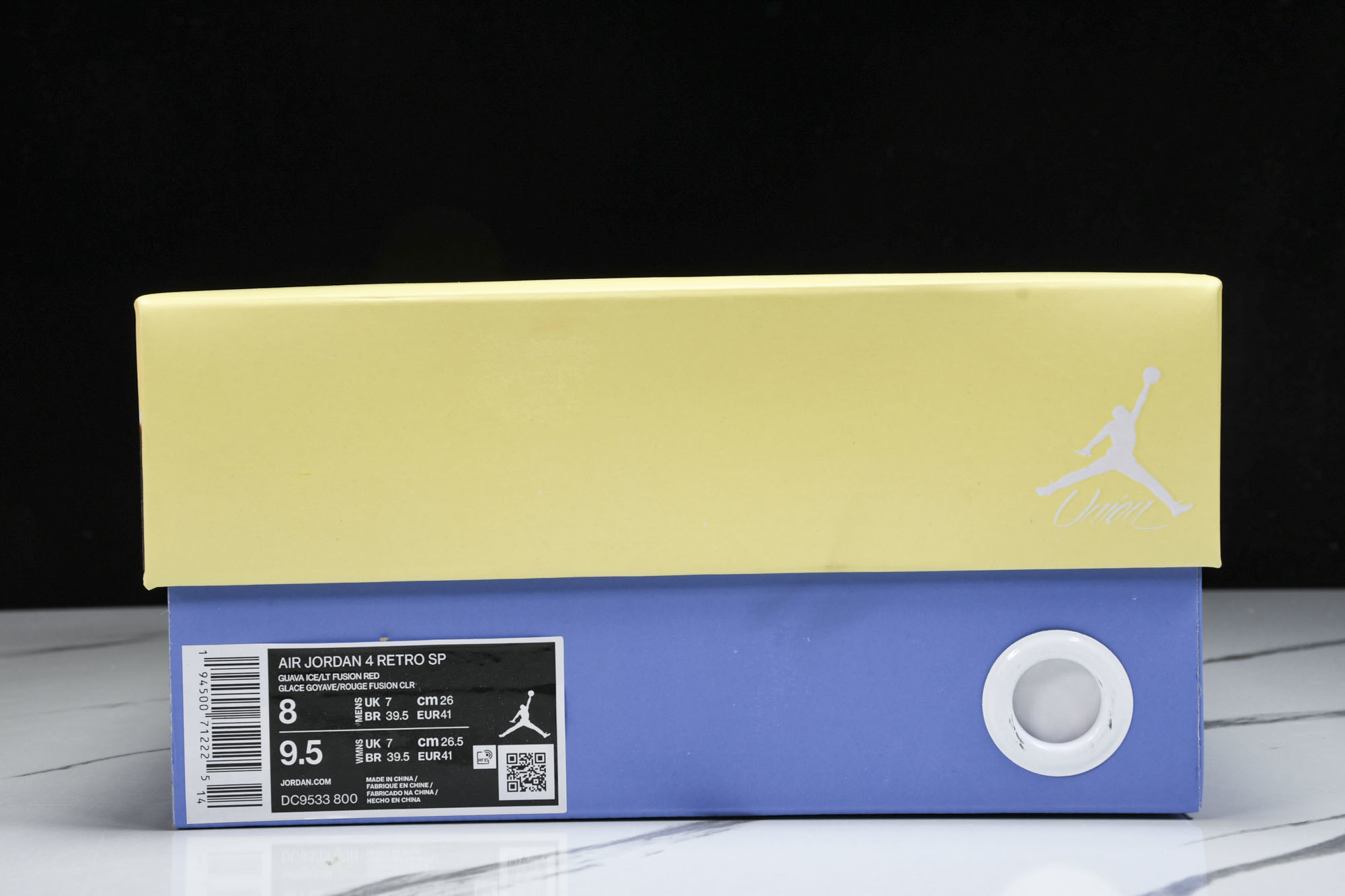 纯原原版 Union LA x Air Jordan 4 Retro SP“Guava Ice”粉红蓝 DC9533-8
