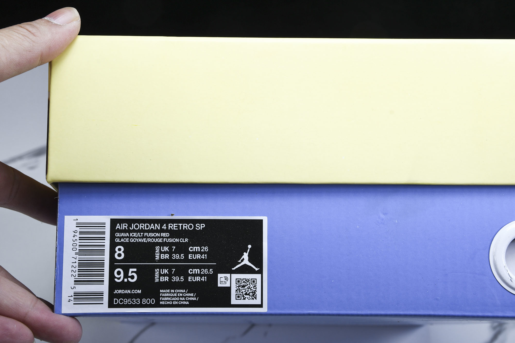 纯原原版 Union LA x Air Jordan 4 Retro SP“Guava Ice”粉红蓝 DC9533-8