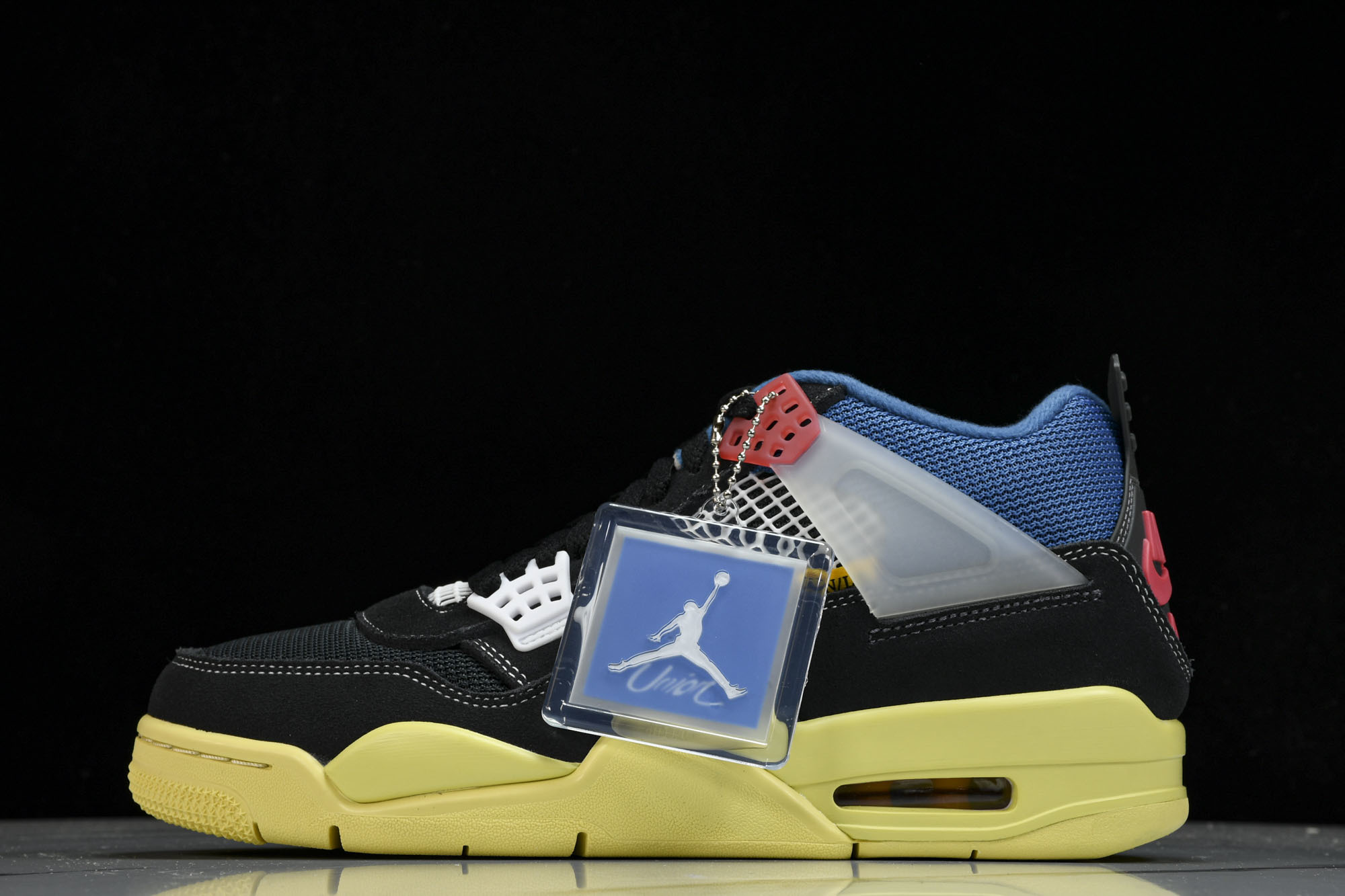 纯原原版 Union LA x Air Jordan 4 Retro SP“Off Noir”UNLA联名 黑蓝 DC9