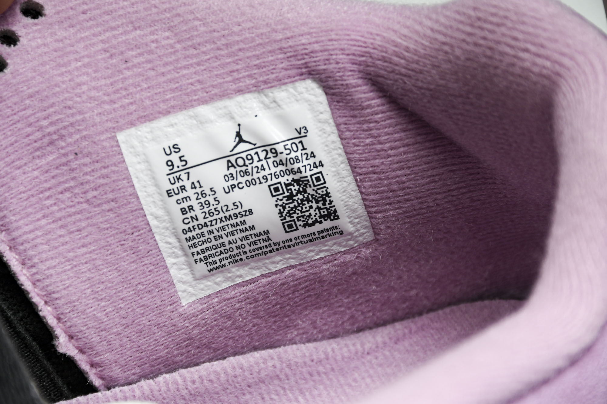 纯原原版 WMNS AIR JORDAN 4 RETRO “Orchid” 猛男粉色 AQ9129-501 #YZ001