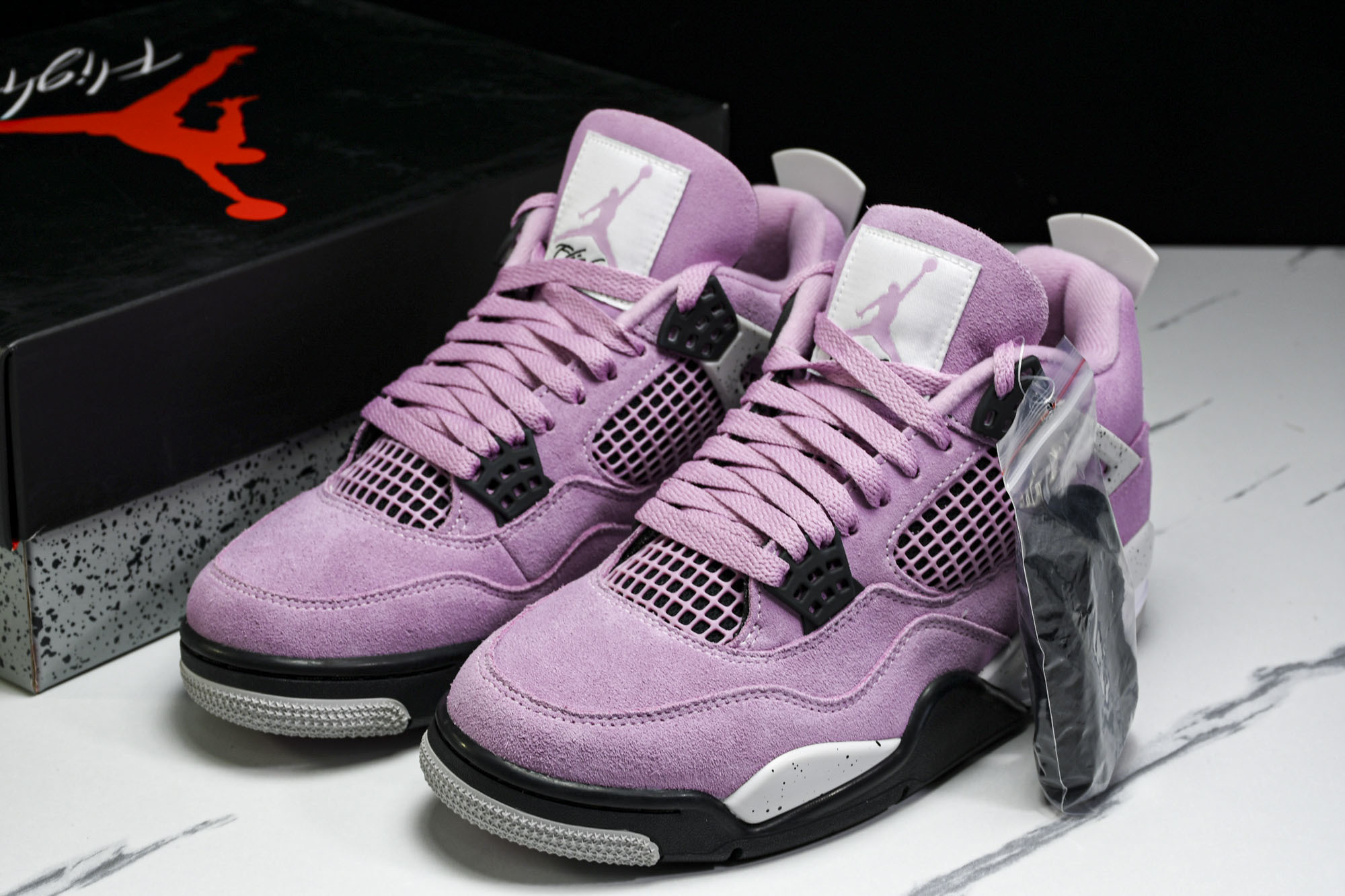 纯原原版 WMNS AIR JORDAN 4 RETRO “Orchid” 猛男粉色 AQ9129-501 #YZ001