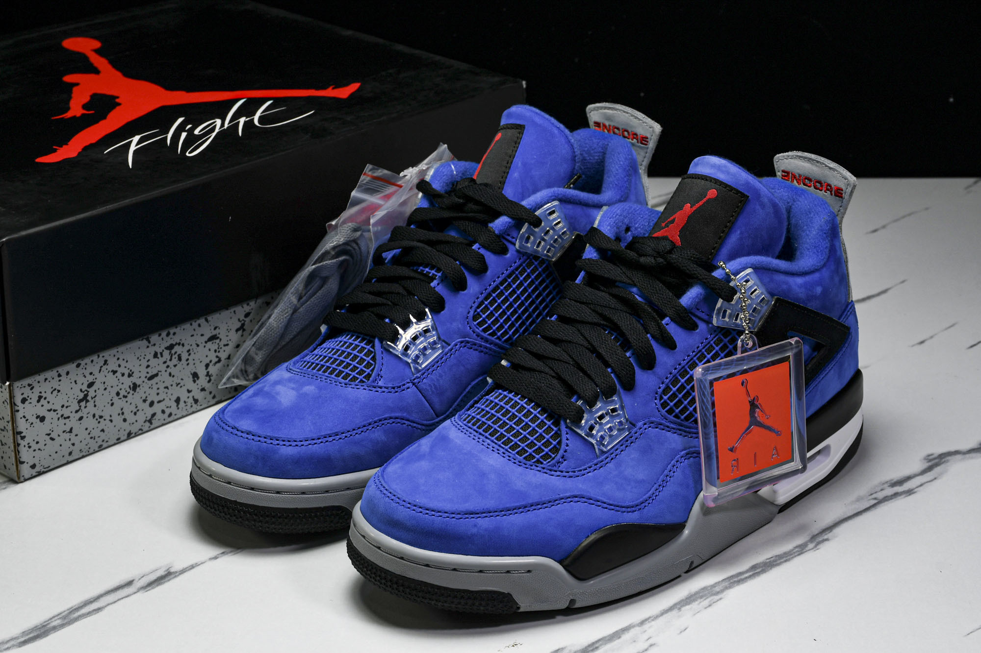 纯原原版 Air Jordan 4 Retro 蓝色 - #YZ001-1 40 40.5 41 42 42.5 43 