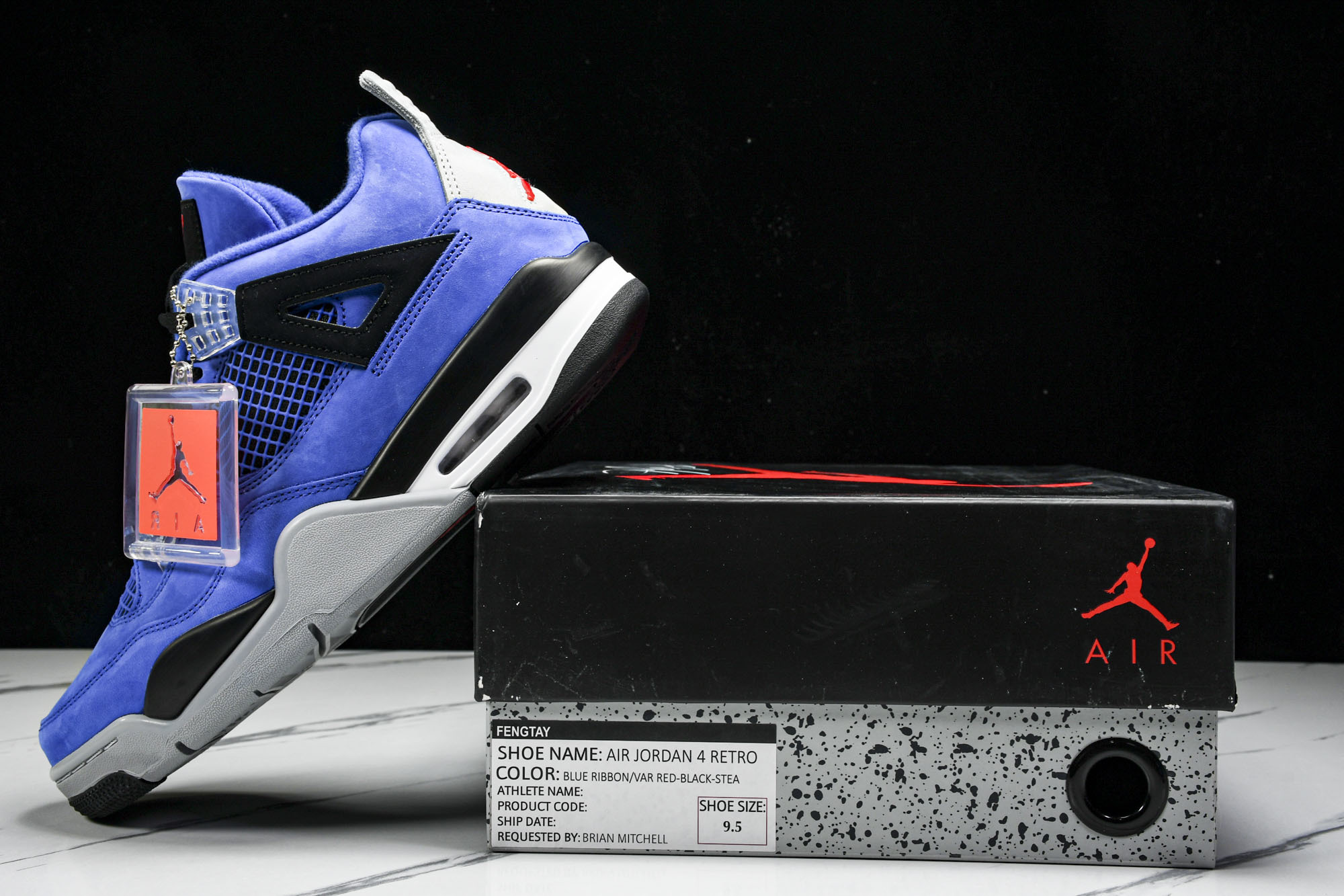 纯原原版 Air Jordan 4 Retro 蓝色 - #YZ001-1 40 40.5 41 42 42.5 43 