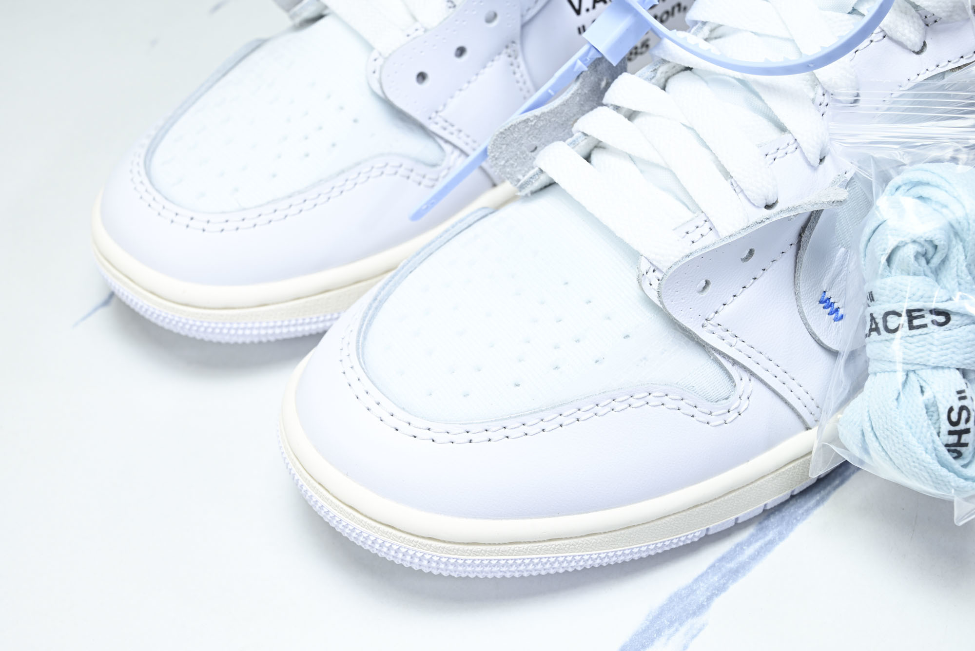 纯原原版 Off White x Air Jordan OW AJ1 乔1联名白 高帮篮球鞋 AA3834-100 #Y 纯原原版 Off White x Air Jordan OW AJ1 乔1联名白 高帮篮球鞋 AA3834-100 #Y