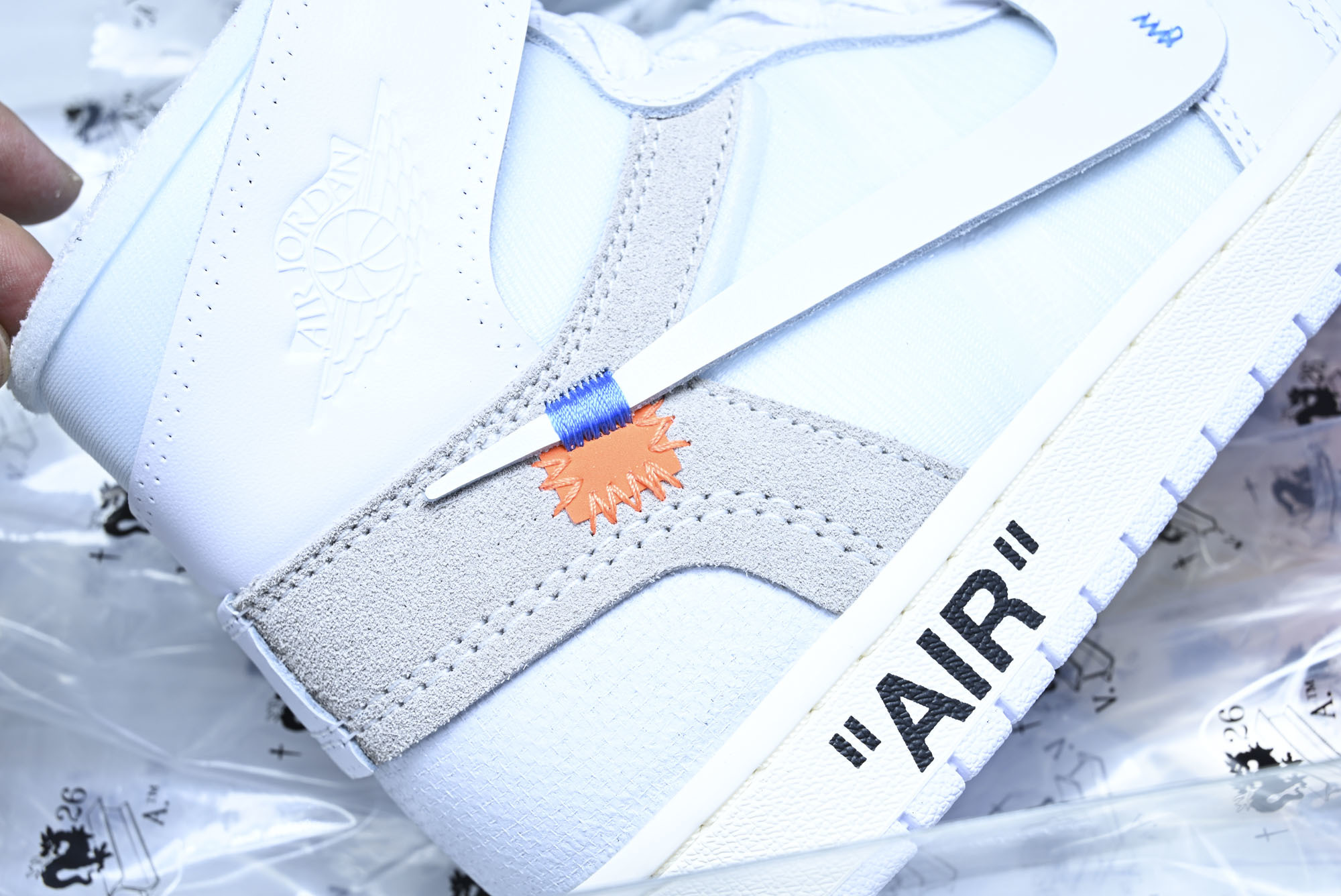 纯原原版 Off White x Air Jordan OW AJ1 乔1联名白 高帮篮球鞋 AA3834-100 #Y 纯原原版 Off White x Air Jordan OW AJ1 乔1联名白 高帮篮球鞋 AA3834-100 #Y