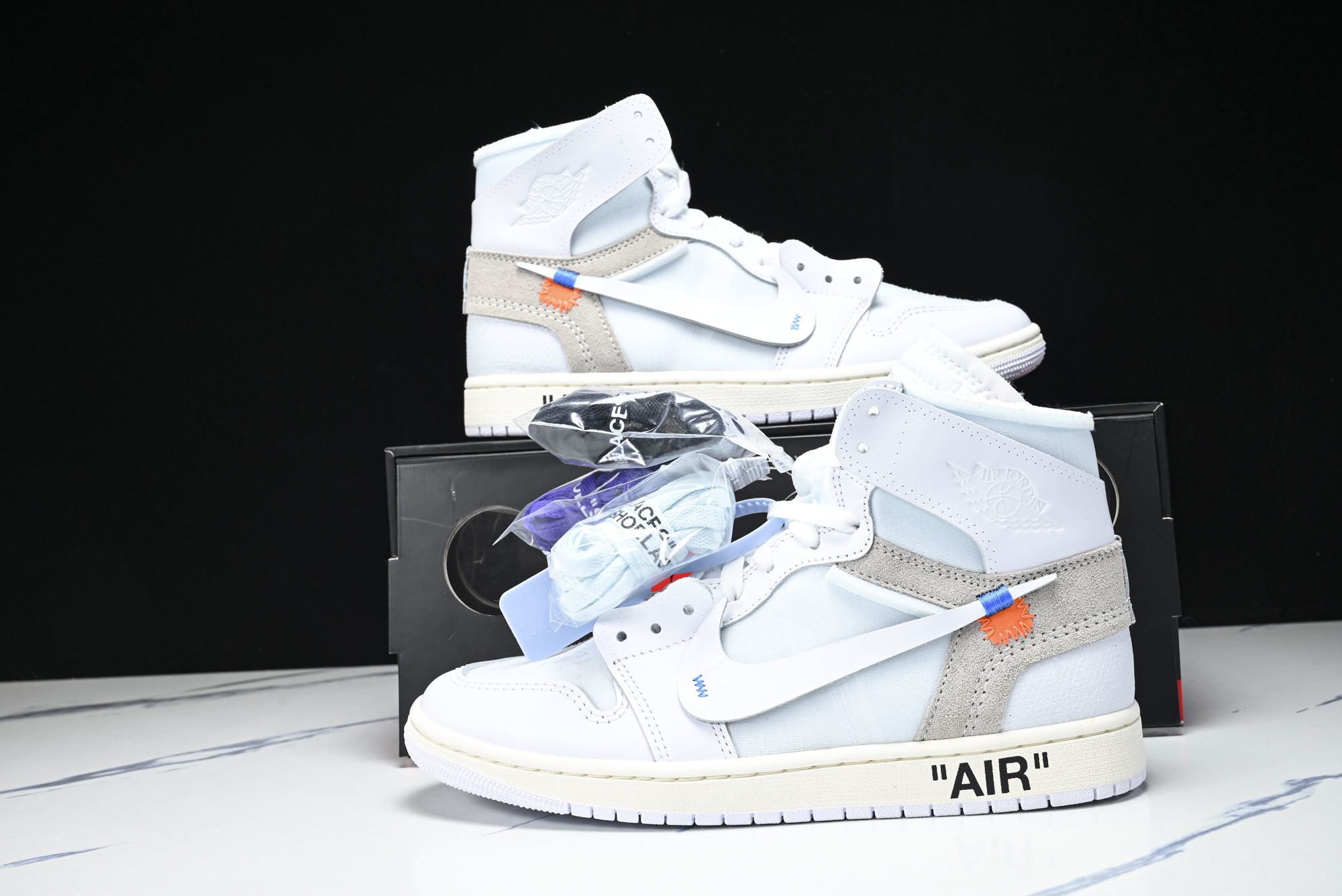 纯原原版 Off White x Air Jordan OW AJ1 乔1联名白 高帮篮球鞋 AA3834-100 #Y 纯原原版 Off White x Air Jordan OW AJ1 乔1联名白 高帮篮球鞋 AA3834-100 #Y