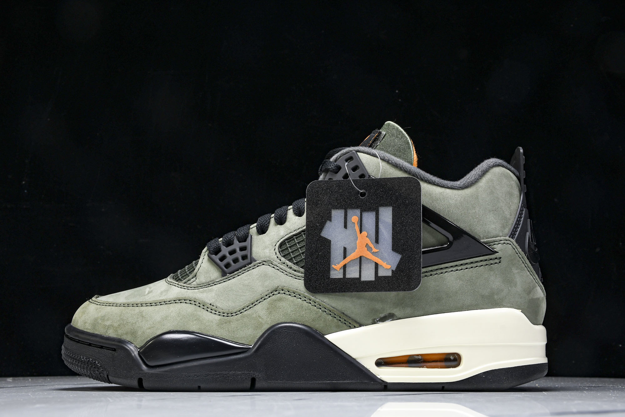 纯原原版 Undefeated x Air Jordan 4 OG AJ4 乔4橄榄绿麂皮 IB1519-200 #YZ
