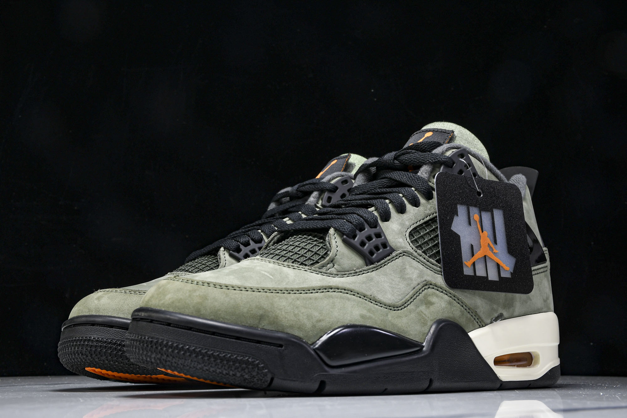 纯原原版 Undefeated x Air Jordan 4 OG AJ4 乔4橄榄绿麂皮 IB1519-200 #YZ
