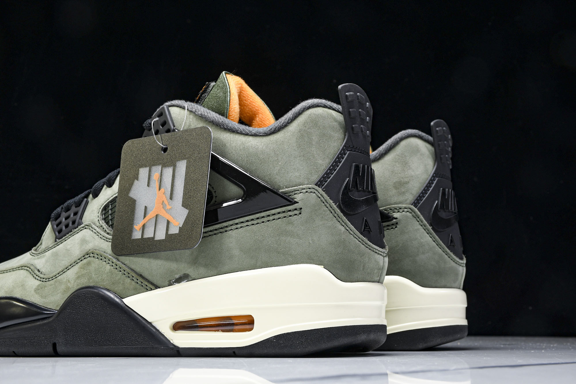 纯原原版 Undefeated x Air Jordan 4 OG AJ4 乔4橄榄绿麂皮 IB1519-200 #YZ