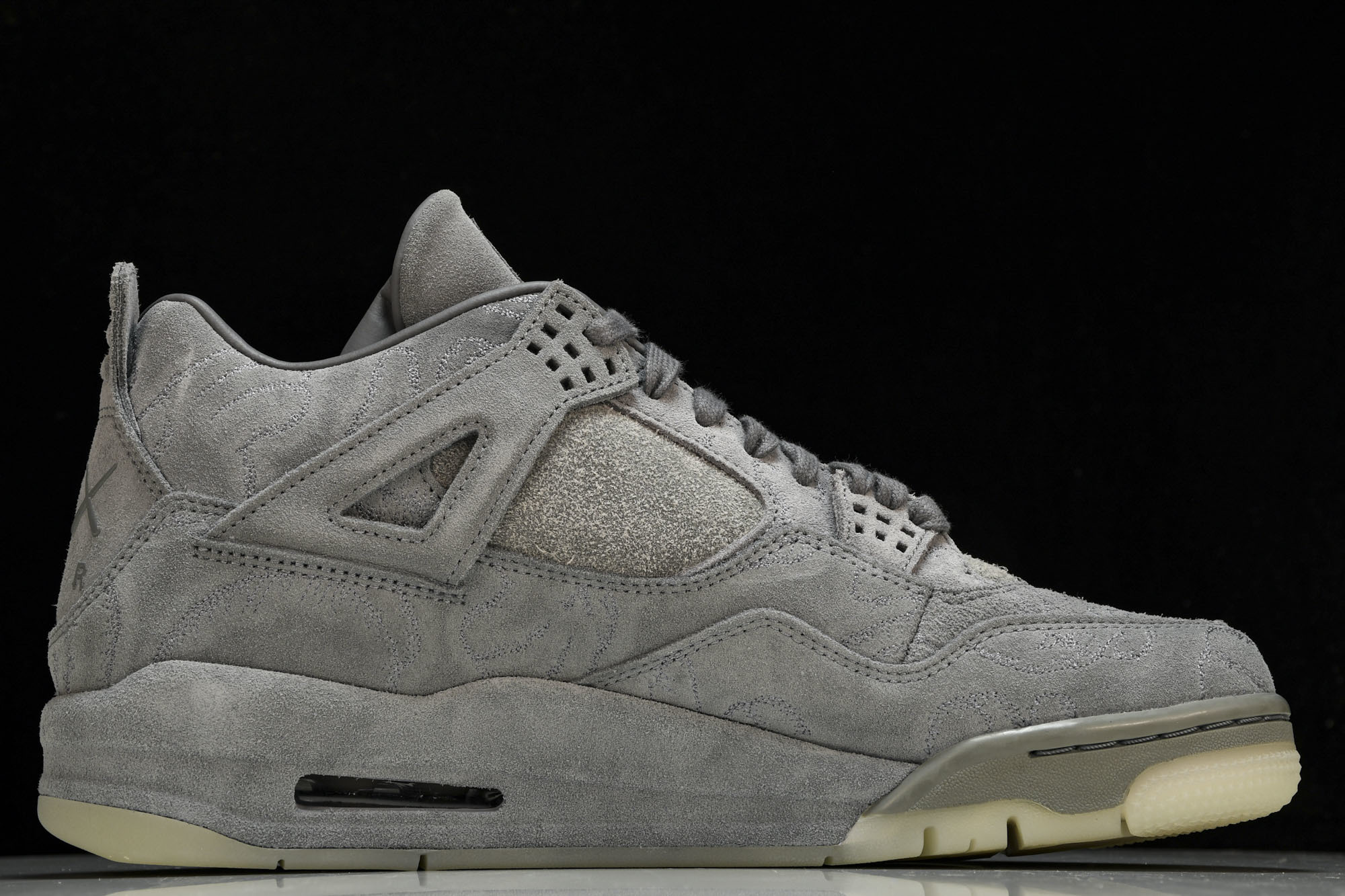纯原原版 AIR JORDAN 4 RETRO KAWS 4kaws 涂鸦灰色 -003 #YZ001-1 40 40.