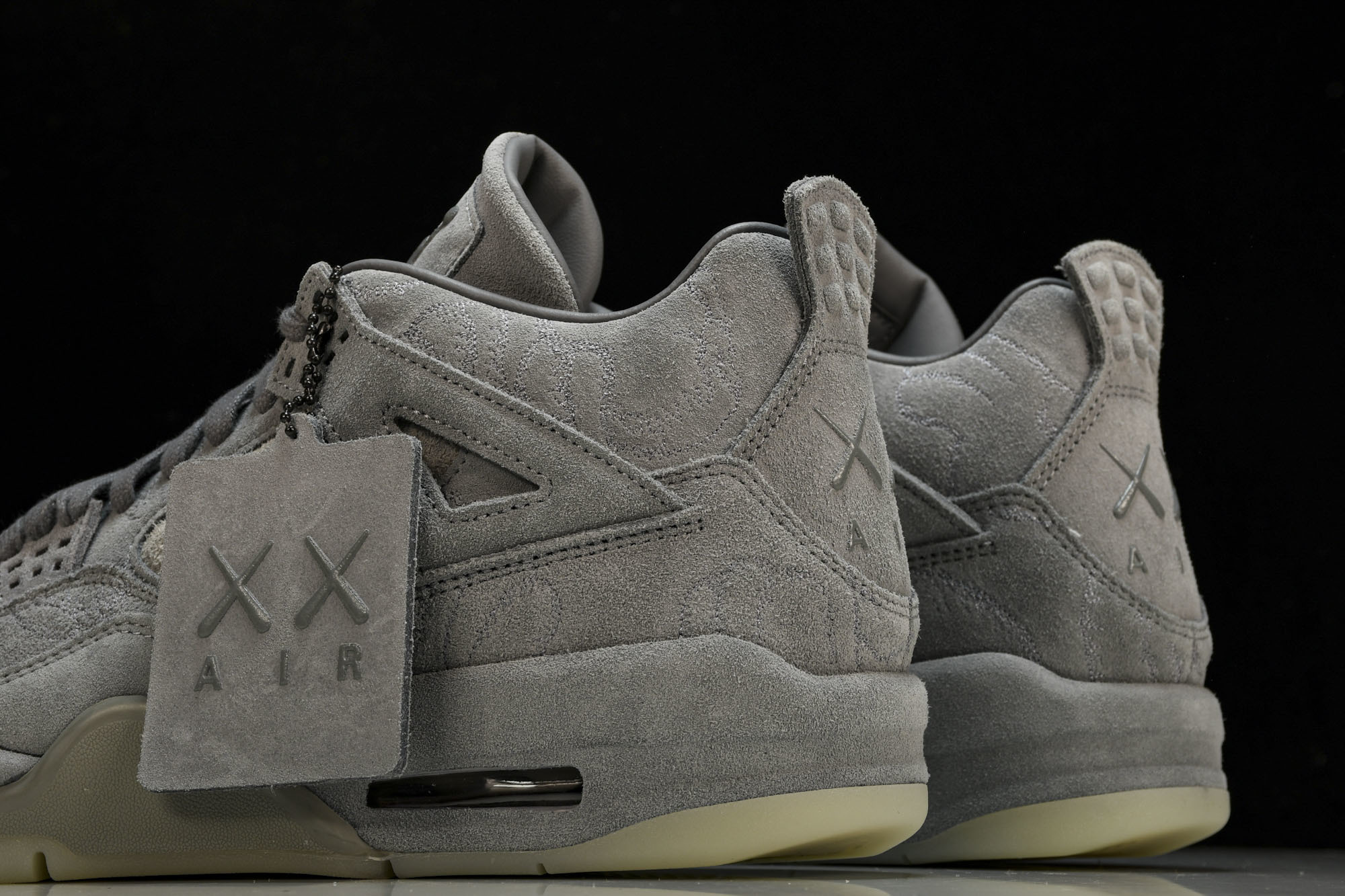 纯原原版 AIR JORDAN 4 RETRO KAWS 4kaws 涂鸦灰色 -003 #YZ001-1 40 40.