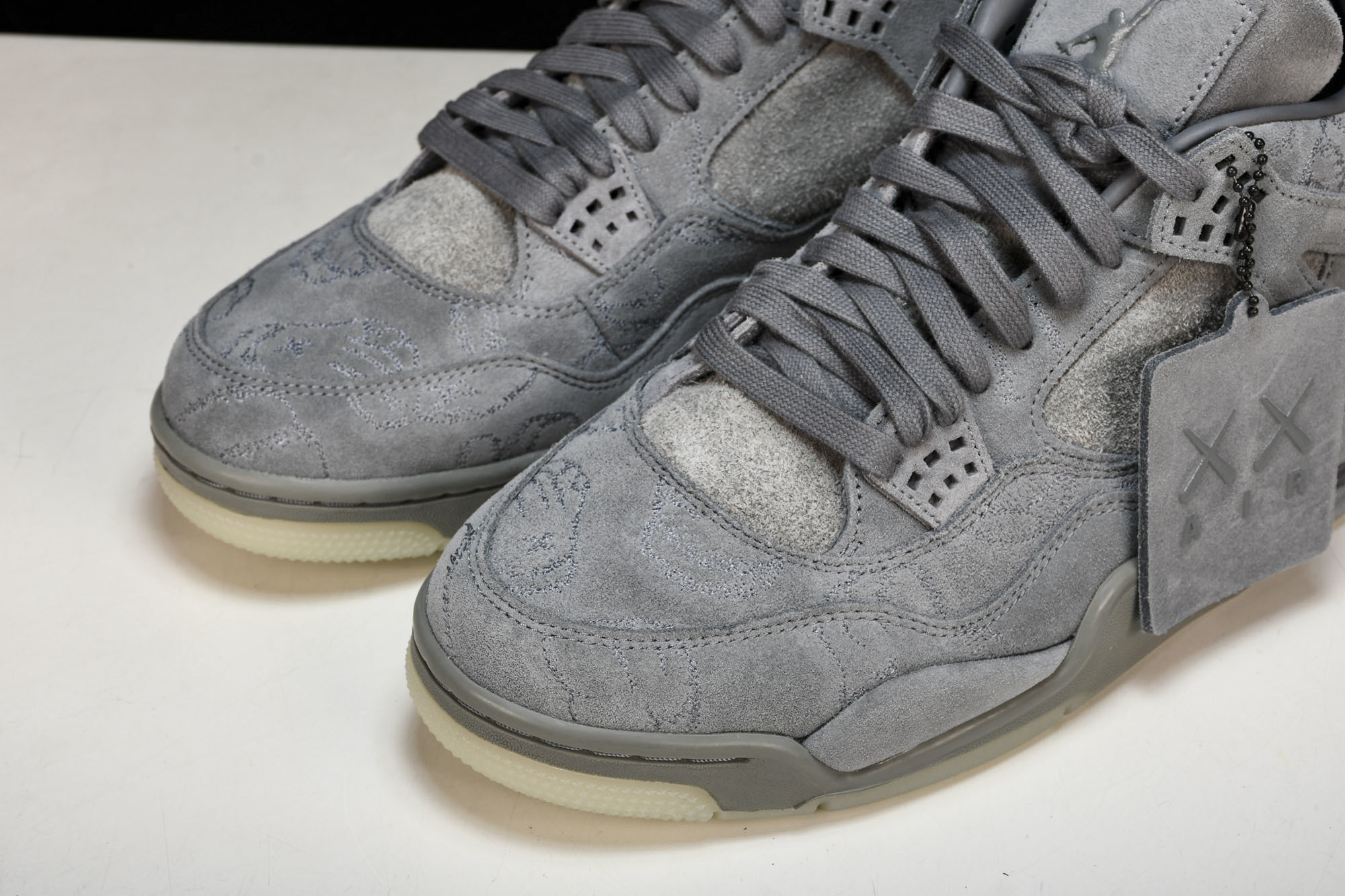 纯原原版 AIR JORDAN 4 RETRO KAWS 4kaws 涂鸦灰色 -003 #YZ001-1 40 40.