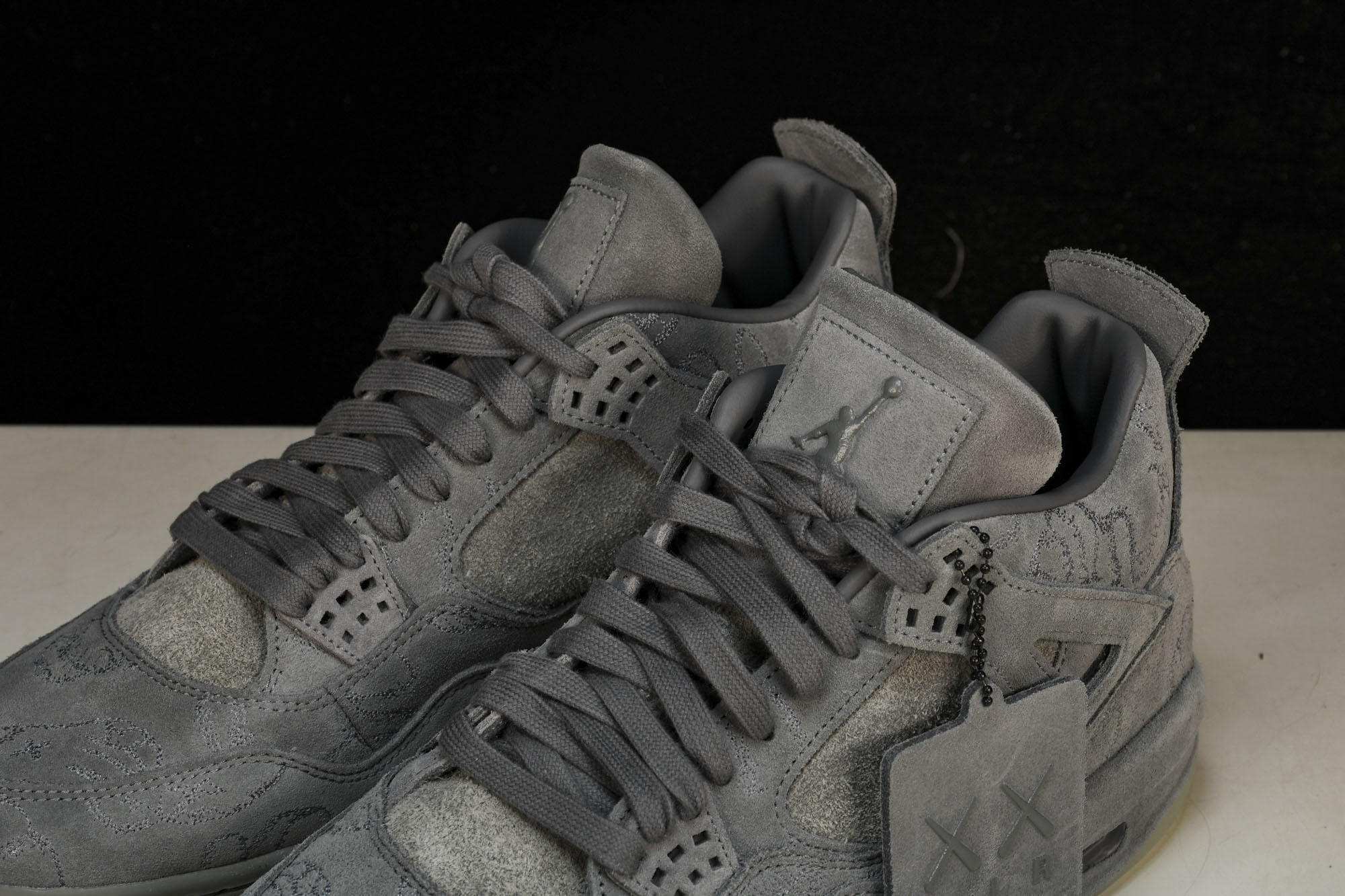 纯原原版 AIR JORDAN 4 RETRO KAWS 4kaws 涂鸦灰色 -003 #YZ001-1 40 40.