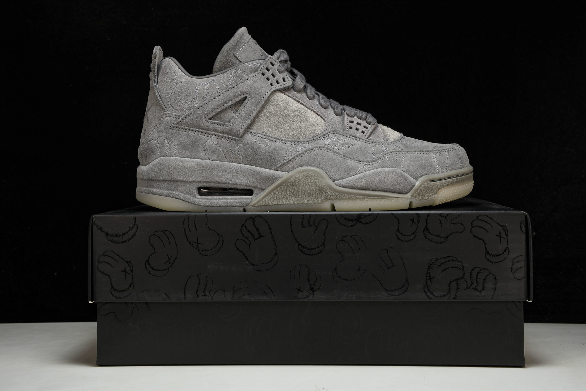 纯原原版 AIR JORDAN 4 RETRO KAWS 4kaws 涂鸦灰色 -003 #YZ001-1 40 40.