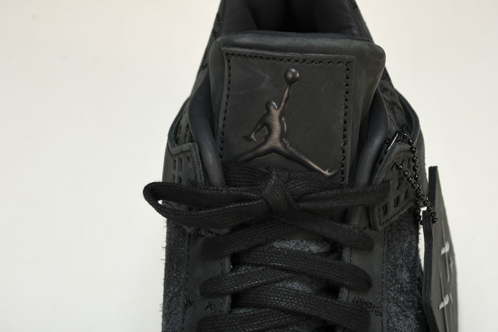 纯原原版 AIR JORDAN 4 RETRO KAWS x AJ4 联名 black 黑麂皮 -001 #YZ001-