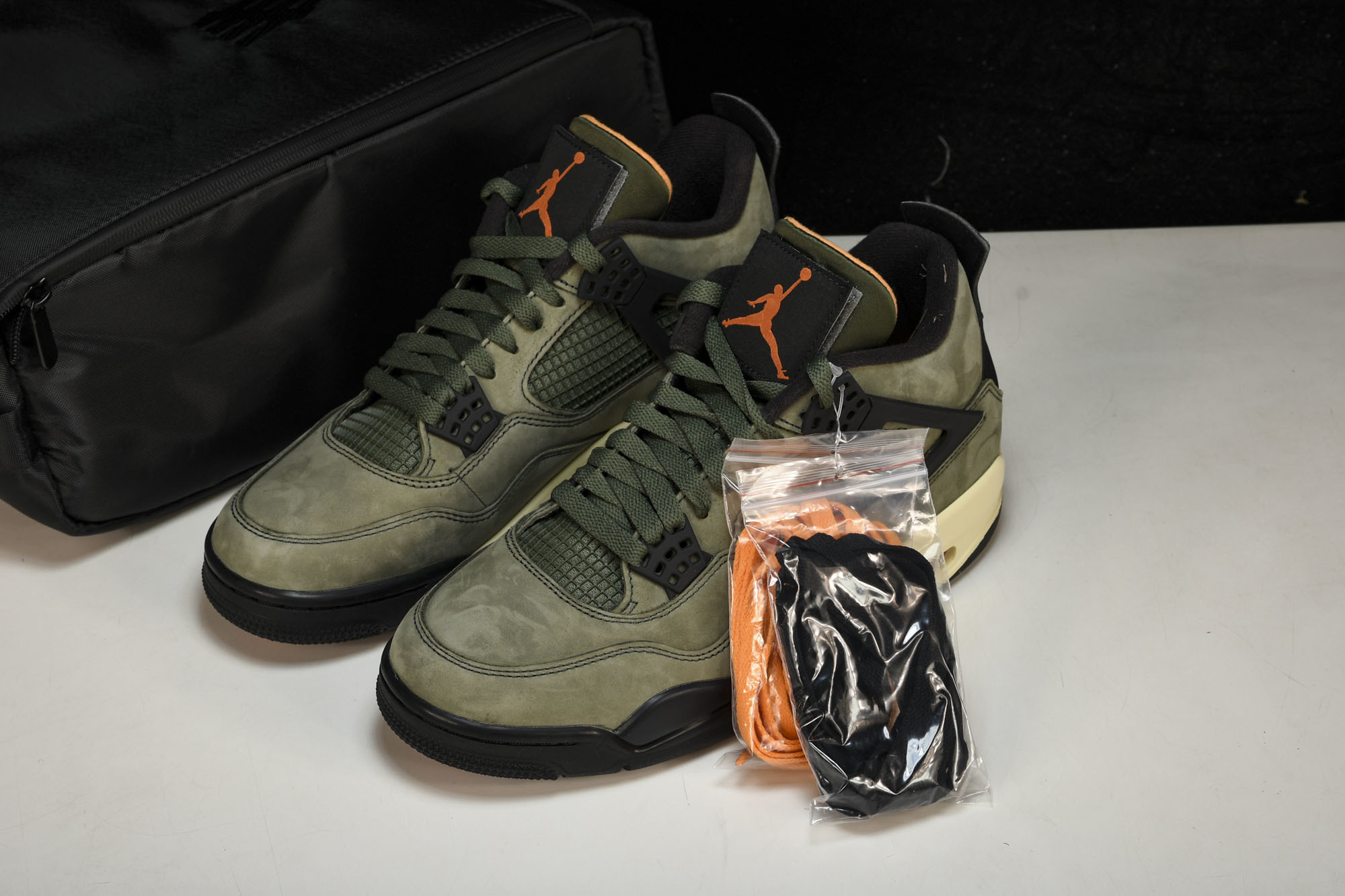 纯原原版 Air Jordan 4 Retro UNDFTD 军绿 书包 JBM351-M1 #YZ001-1 40 4