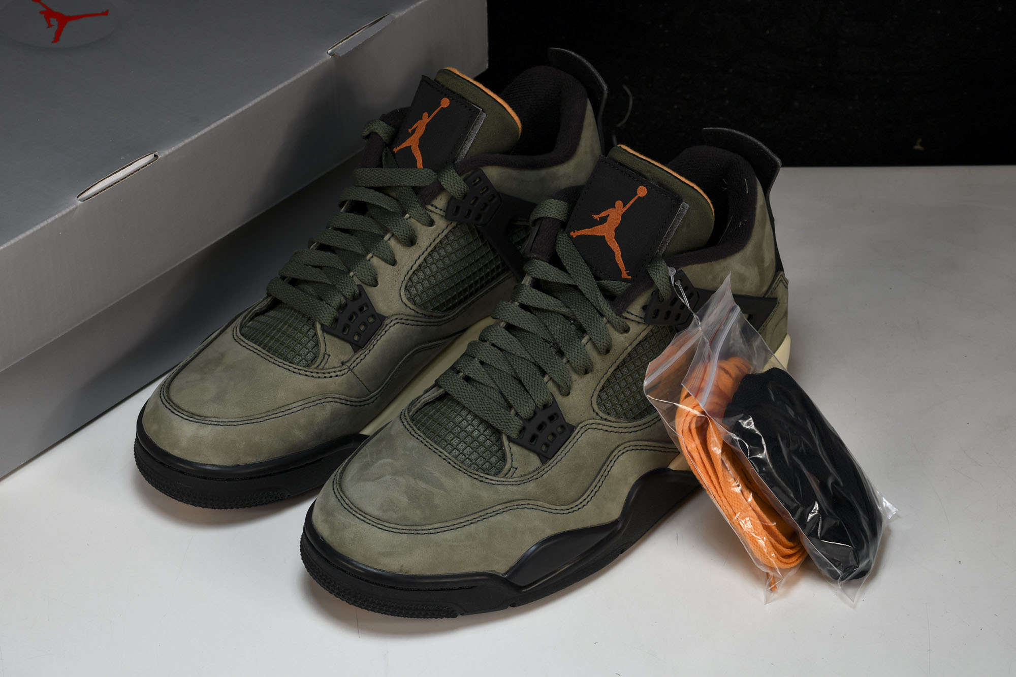 纯原原版 Air Jordan 4 Retro UNDFTD 军绿 书包 JBM351-M1 #YZ001-1 40 4