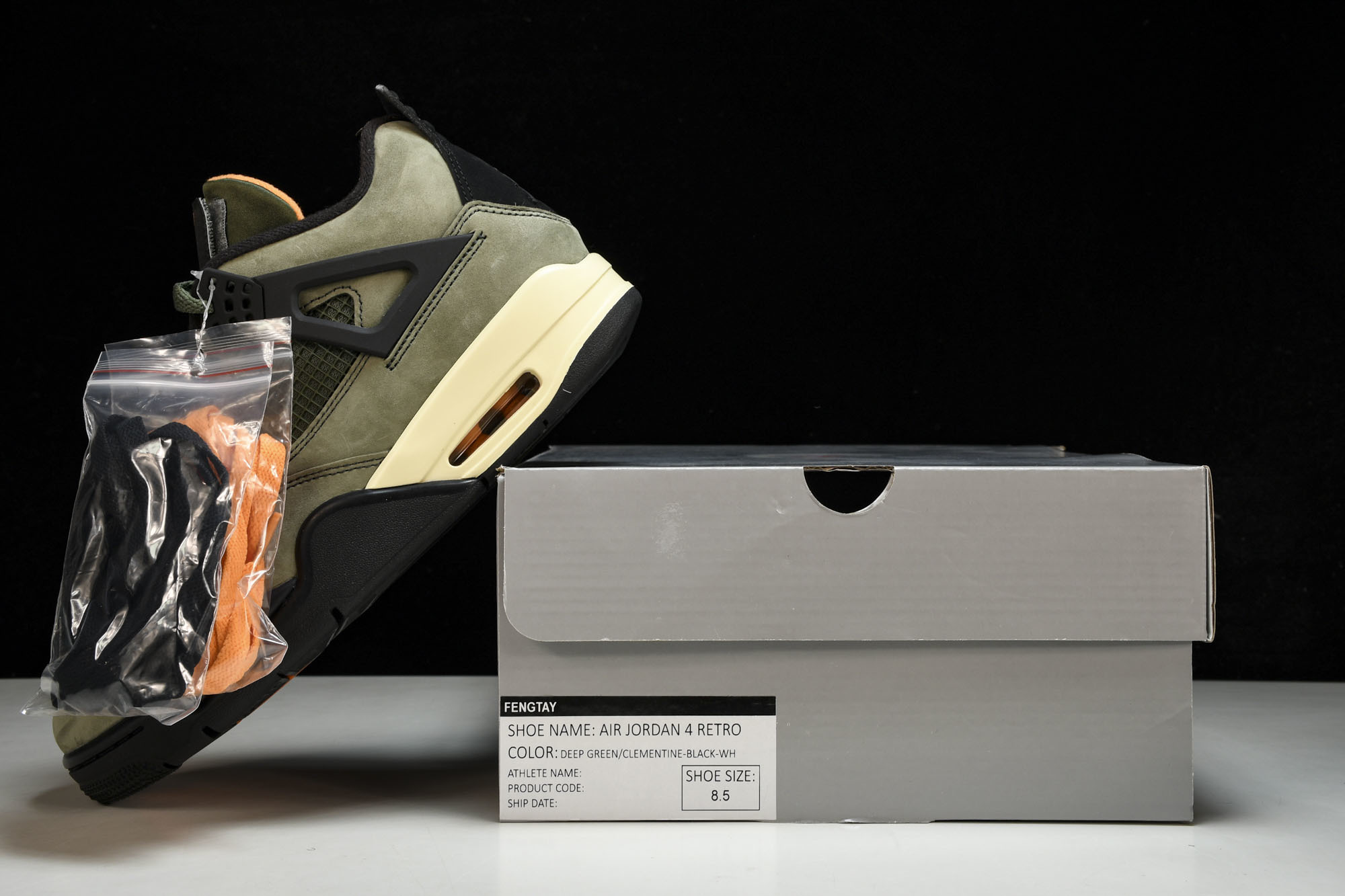 纯原原版 Air Jordan 4 Retro UNDFTD 军绿 书包 JBM351-M1 #YZ001-1 40 4