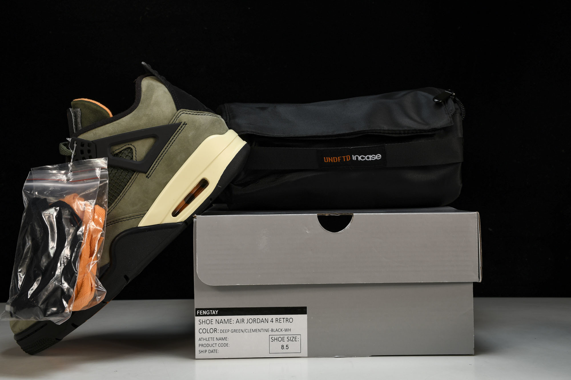 纯原原版 Air Jordan 4 Retro UNDFTD 军绿 书包 JBM351-M1 #YZ001-1 40 4