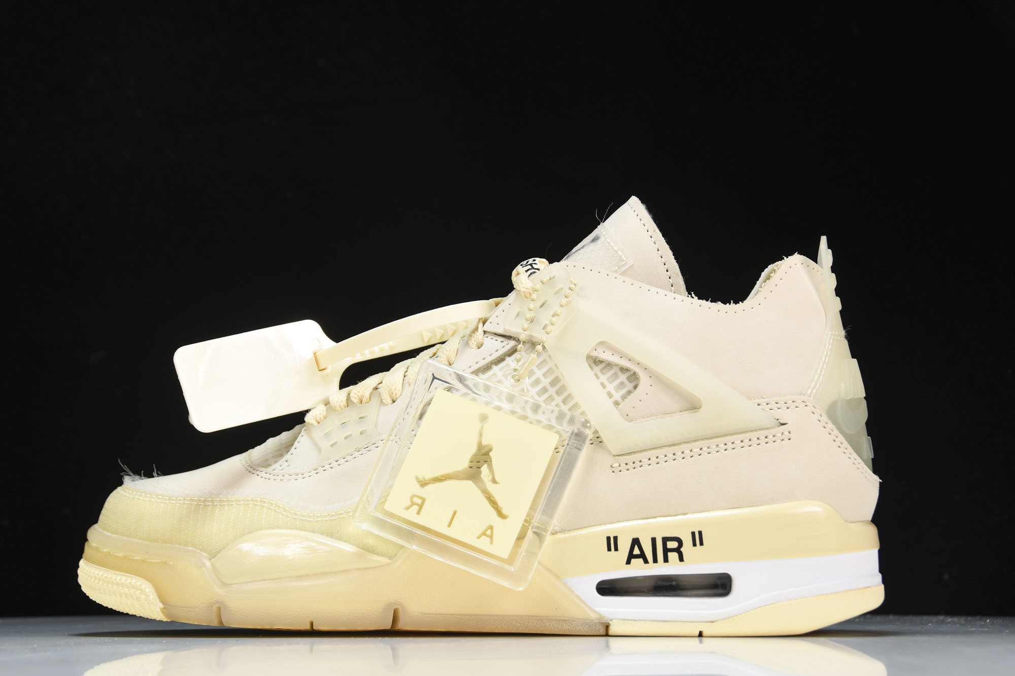 纯原原版 OFF-WHITE x AJ4 WMNS ”SAIC“ 白帆 CV9388-100 #YZ001-1 40 4