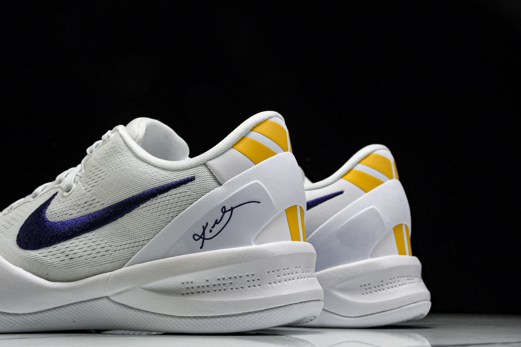 纯原NK Kobe 8 Protro “Lakers Home”湖人 白紫黄色 HF9550-100 #YZ001-1 纯原NK Kobe 8 Protro “Lakers Home”湖人 白紫黄色 HF9550-100 #YZ001-1