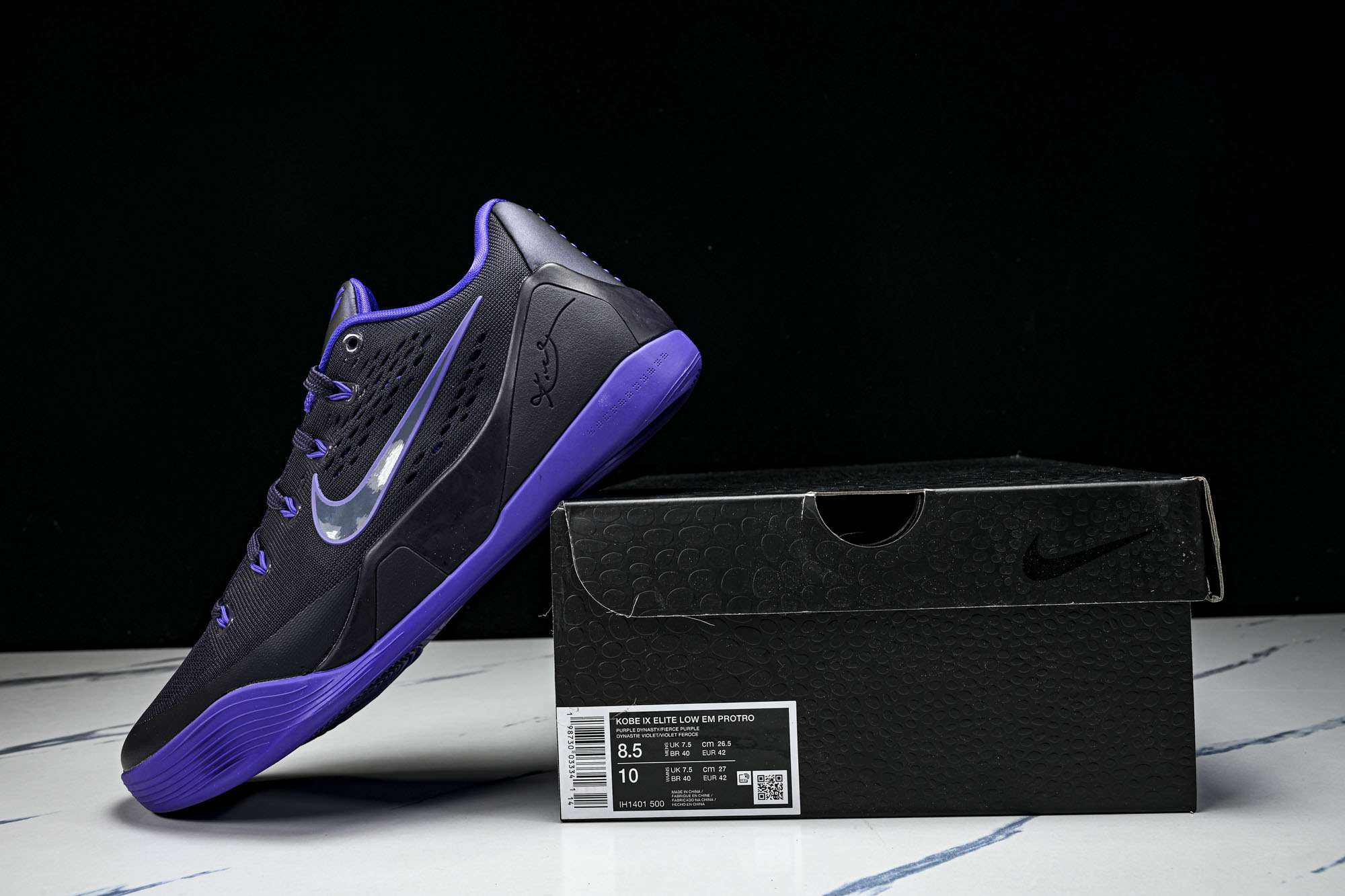 纯原NK Kobe 9 Elite Low EM Protro _Purple Dynasty_ 紫色王朝 科比9代实战