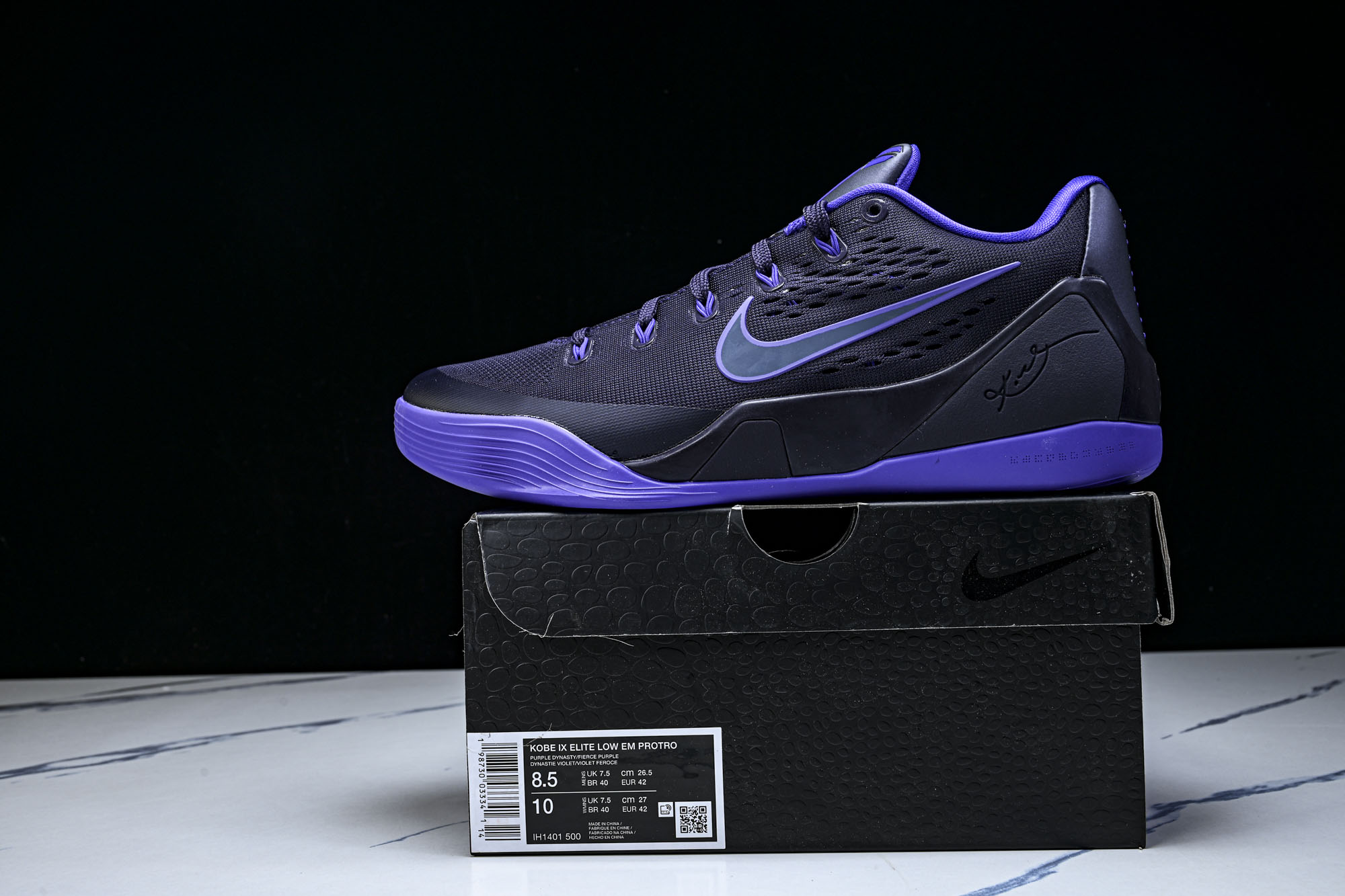 纯原NK Kobe 9 Elite Low EM Protro _Purple Dynasty_ 紫色王朝 科比9代实战