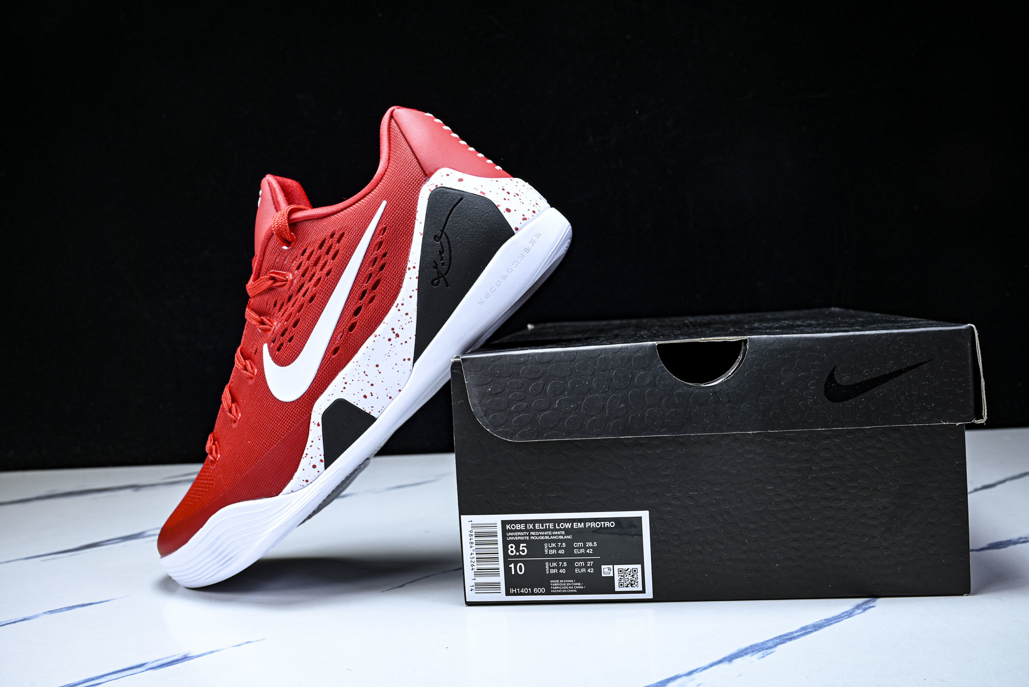 纯原NK Kobe 9 Elite Low Protro 科比9代 白红 低帮 实战篮球鞋IH1401-600 #YZ0 纯原NK Kobe 9 Elite Low Protro 科比9代 白红 低帮 实战篮球鞋IH1401-600 #YZ0