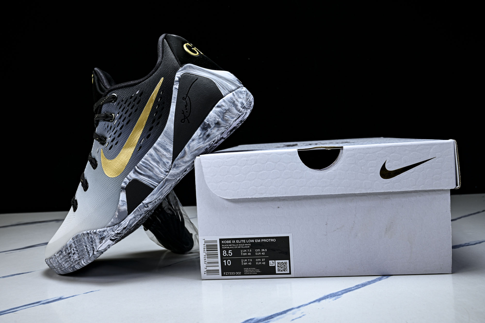 纯原NK Kobe 9 Elite Low 科比9代 低帮实战篮球鞋 FZ7333-002 #YZ001-1 40 40