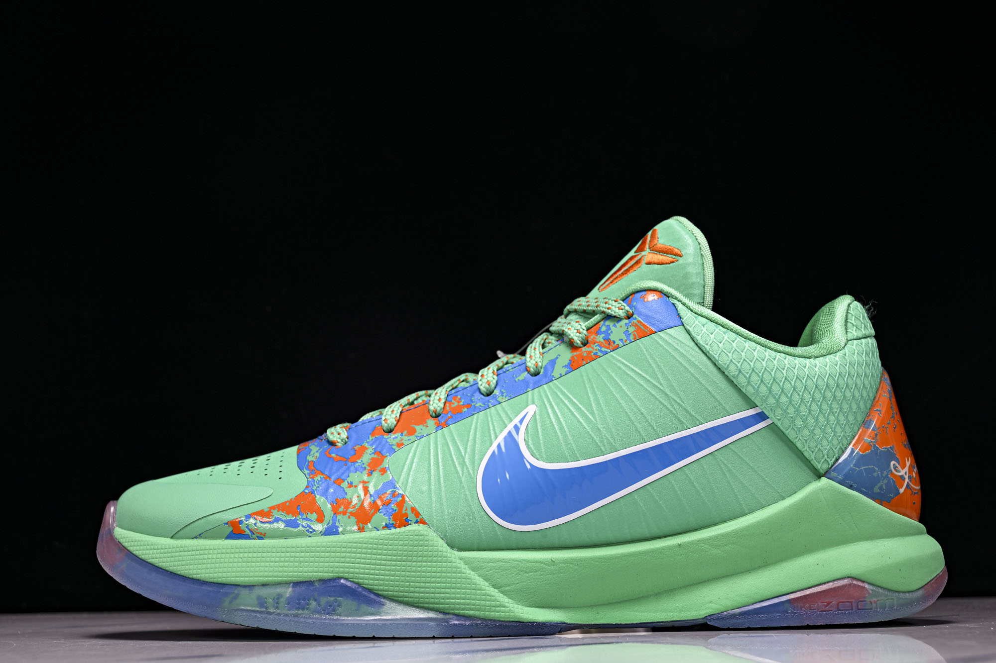 纯原Jalen Brunson x NK Zoom Kobe 5 Protro 'NY vs. NY' 绿蓝桔色 IX1