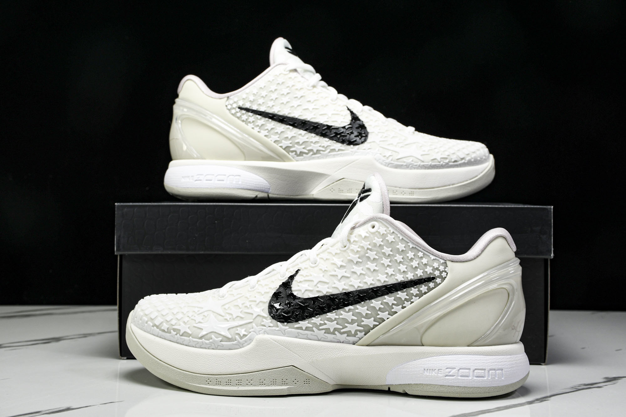 纯原NK Kobe 6 Protro Sail All-Star 全明星 白帆 FQ3546-100 #YZ001-1 