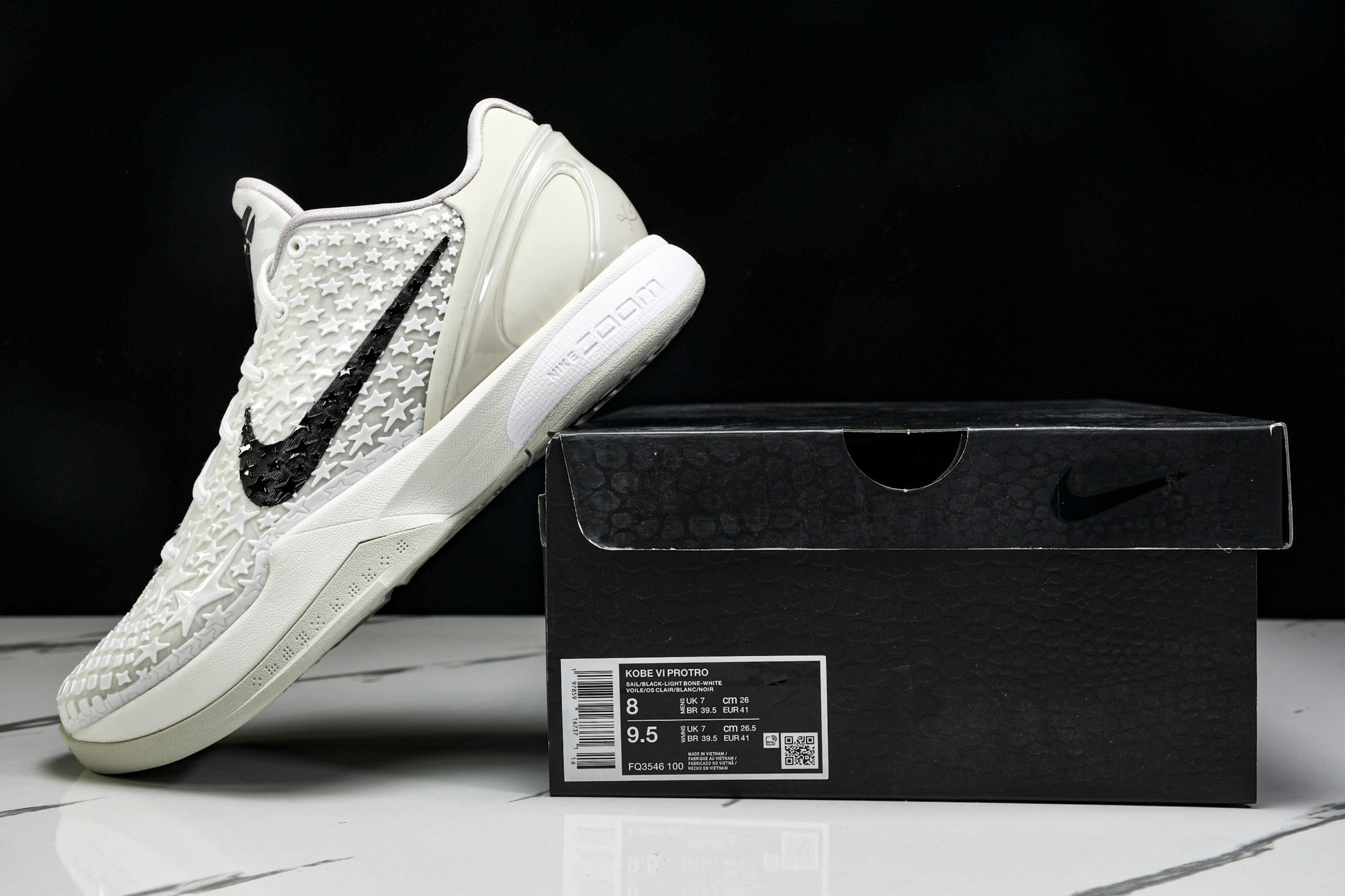 纯原NK Kobe 6 Protro Sail All-Star 全明星 白帆 FQ3546-100 #YZ001-1 