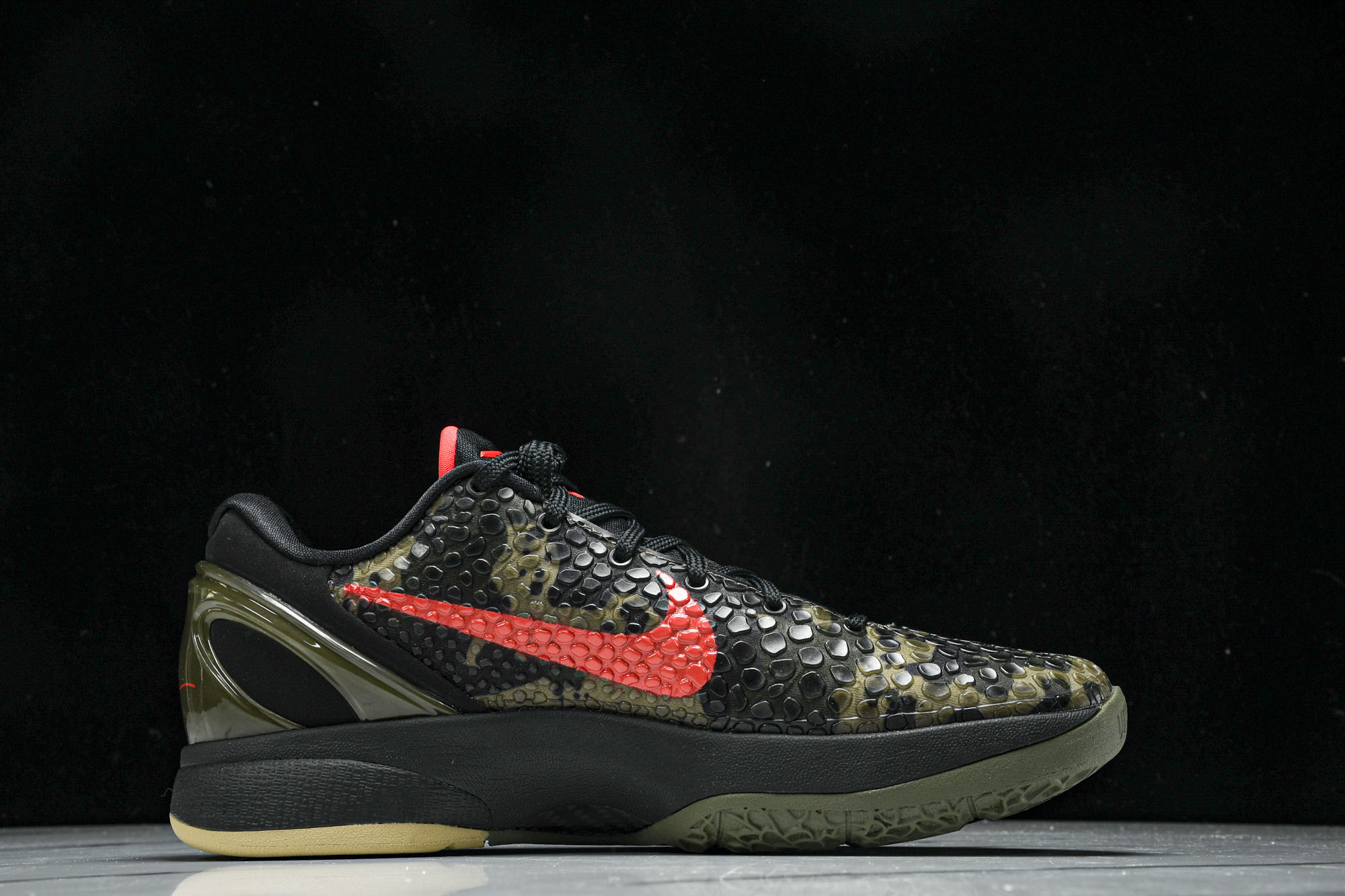 纯原NK Zoom Kobe 6 Protro“Italian Camo”黑红 FQ3546-001 #YZ001-1 