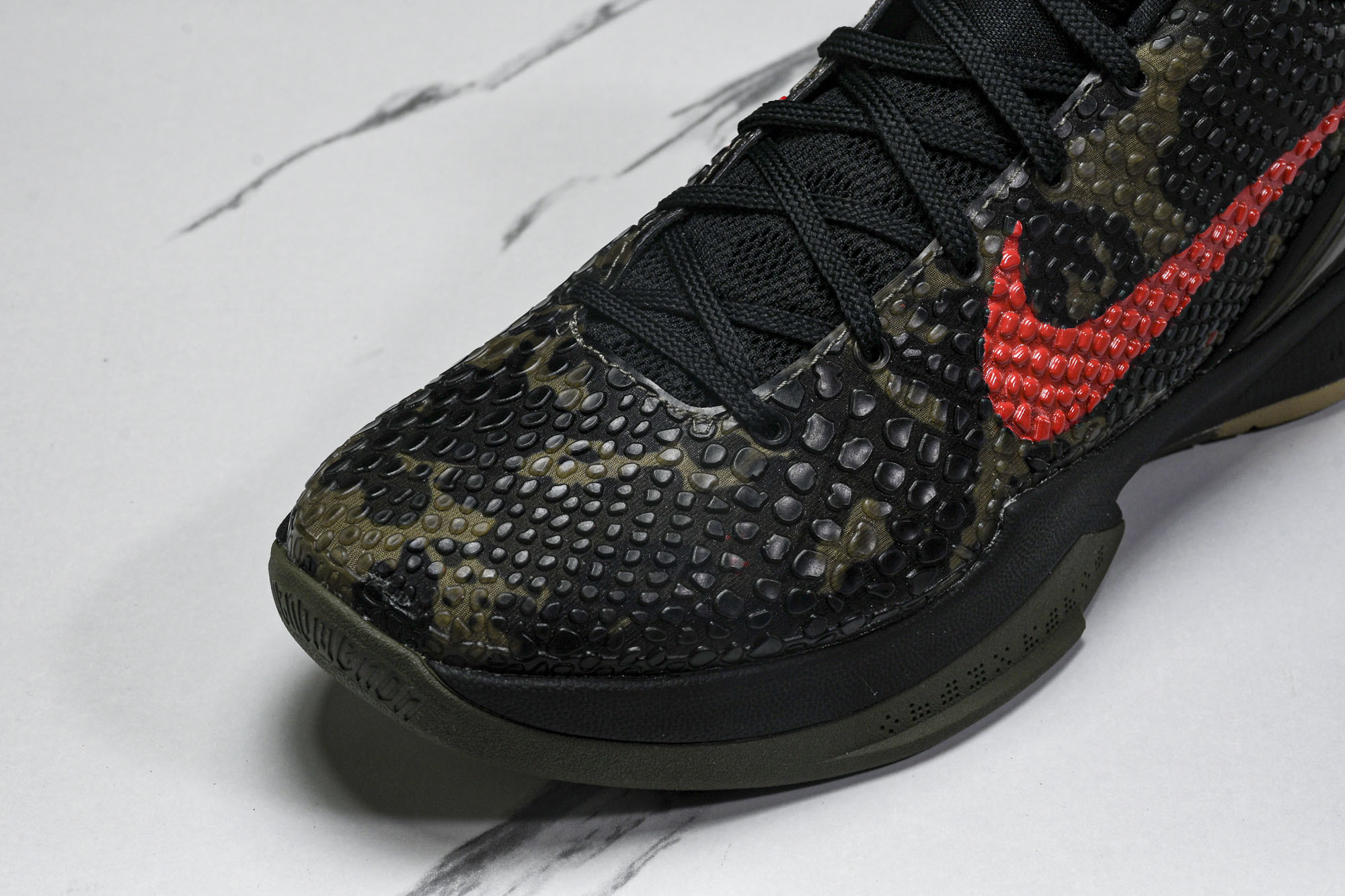纯原NK Zoom Kobe 6 Protro“Italian Camo”黑红 FQ3546-001 #YZ001-1 