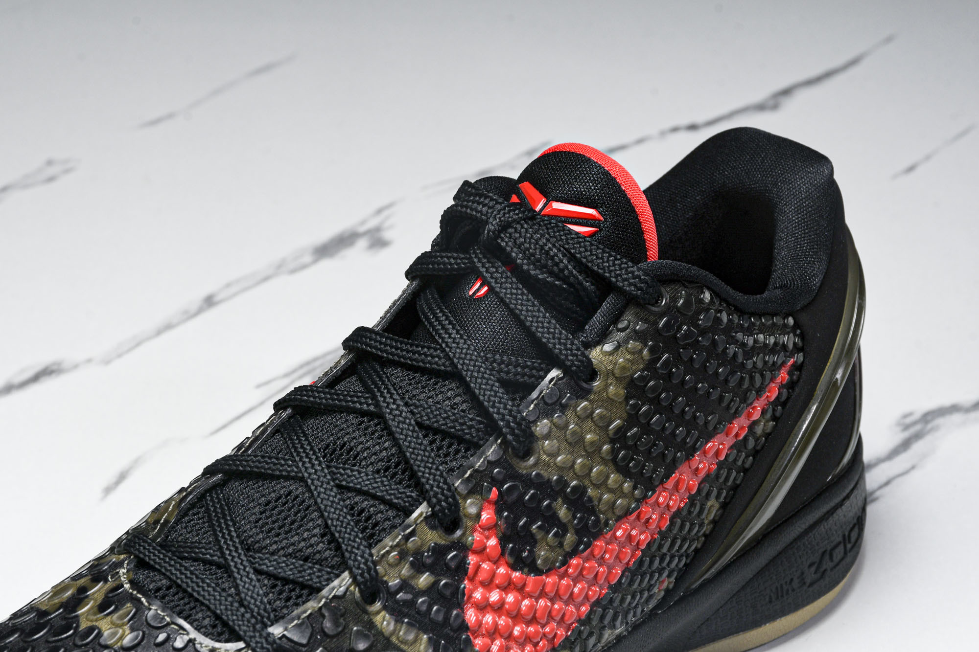 纯原NK Zoom Kobe 6 Protro“Italian Camo”黑红 FQ3546-001 #YZ001-1 