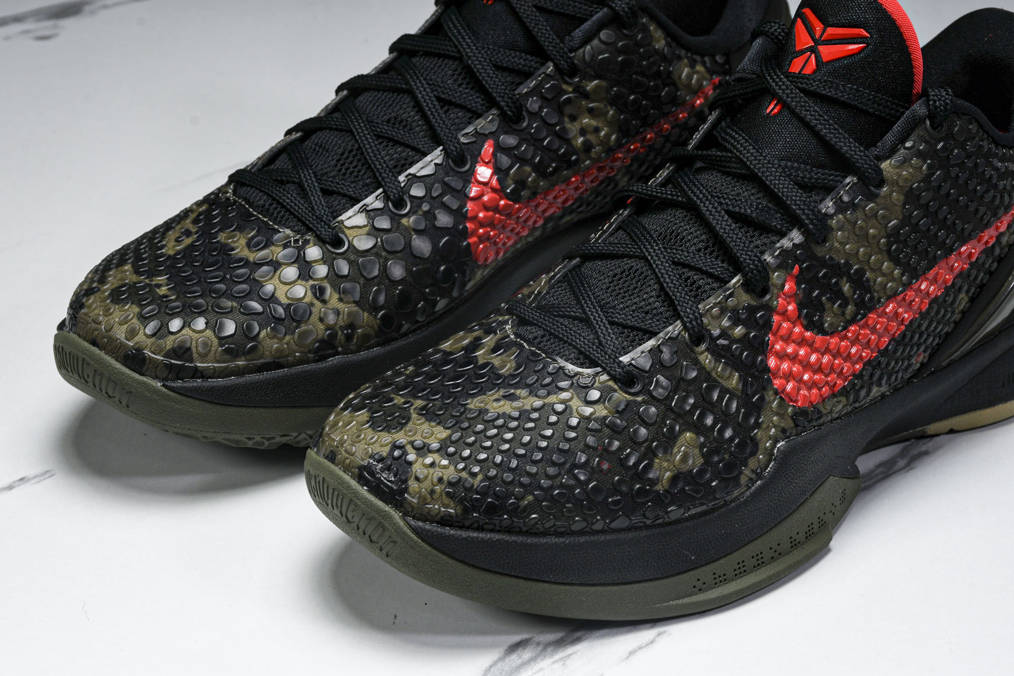 纯原NK Zoom Kobe 6 Protro“Italian Camo”黑红 FQ3546-001 #YZ001-1 