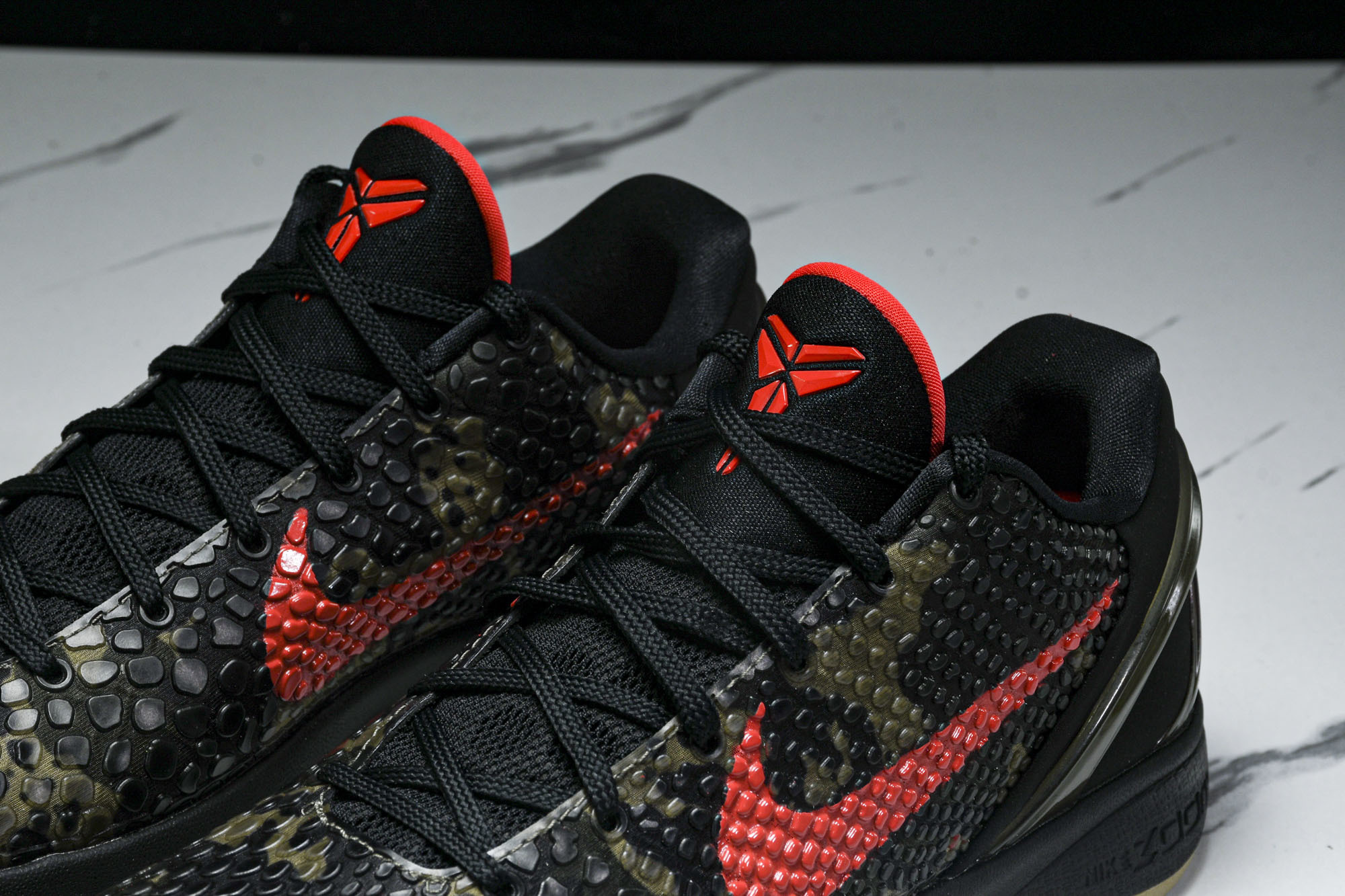 纯原NK Zoom Kobe 6 Protro“Italian Camo”黑红 FQ3546-001 #YZ001-1 
