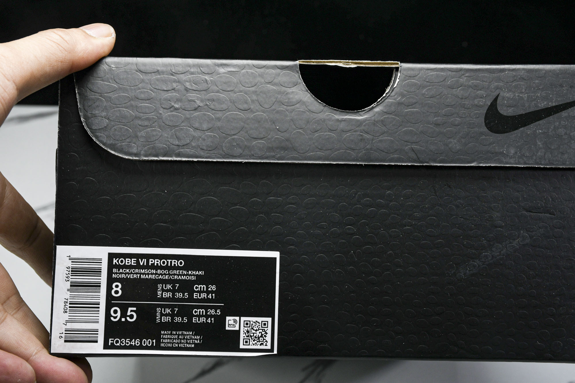 纯原NK Zoom Kobe 6 Protro“Italian Camo”黑红 FQ3546-001 #YZ001-1 
