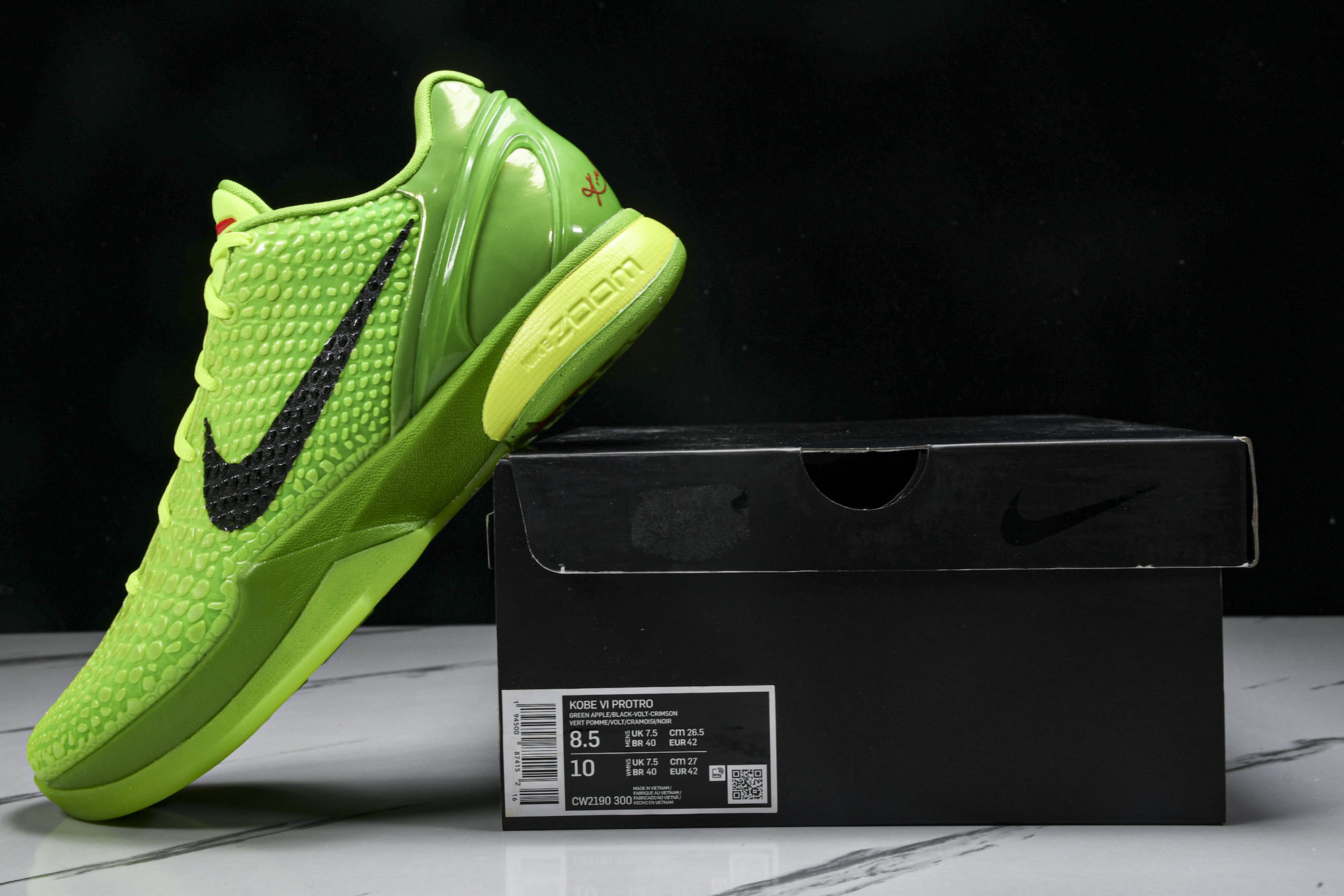 纯原Zoom Kobe 6 ZK6 科比6 青蜂侠绿蛇圣诞 CW2190-300 #YZ001-1 40 40.5 41 纯原Zoom Kobe 6 ZK6 科比6 青蜂侠绿蛇圣诞 CW2190-300 #YZ001-1 40 40.5 41